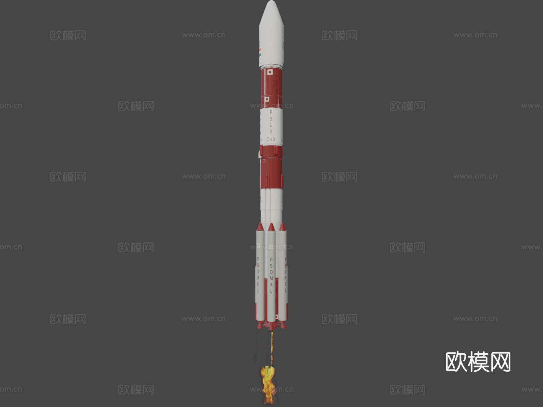 PSLV C40运载火箭su模型