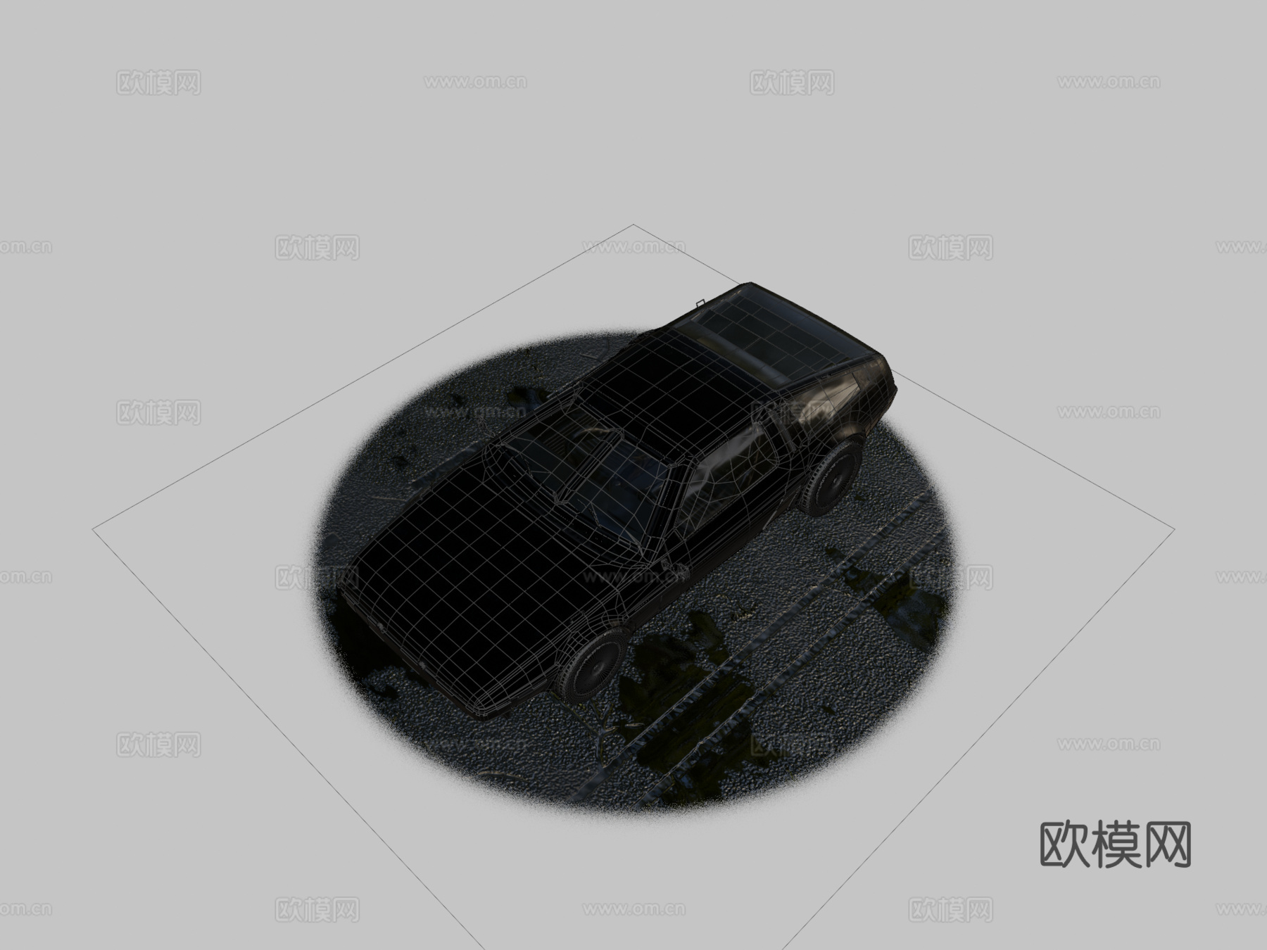 科幻警车su模型