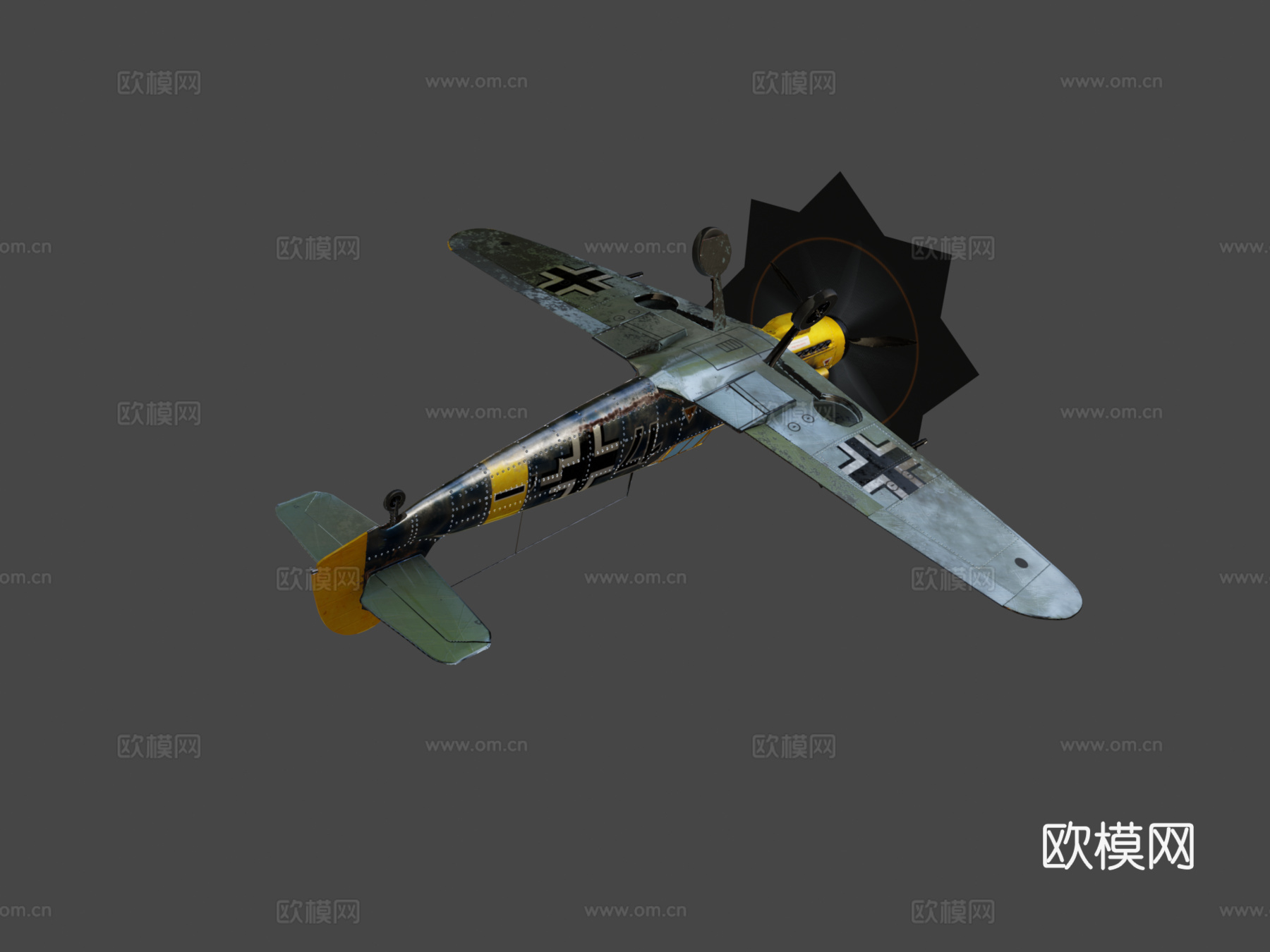 BF 109 F-2梅塞施密特战斗机su模型