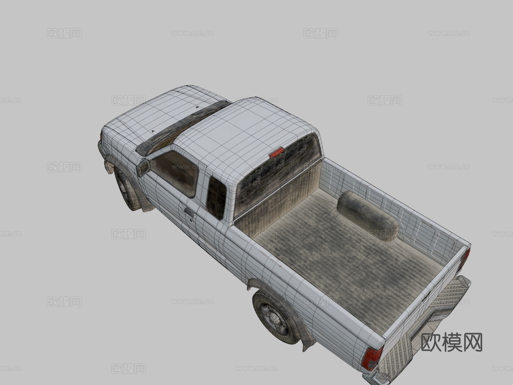 日产四驱车su模型