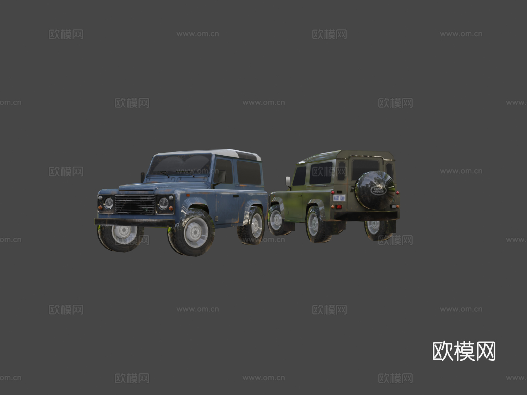 '89路虎卫士90su模型