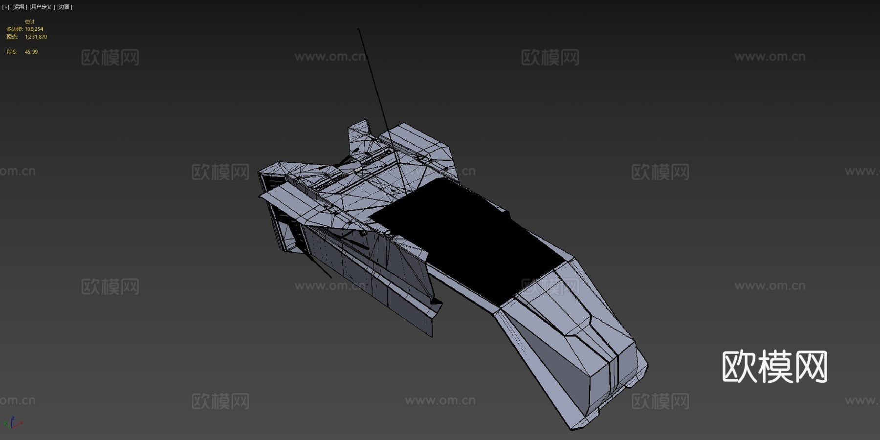 科幻载具025 LV版-公共领域（CC0）su模型