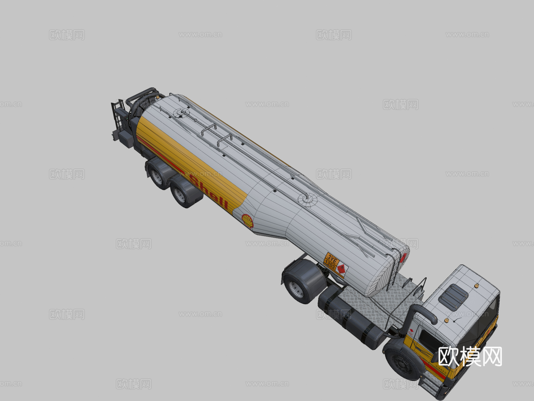 燃料卡车su模型