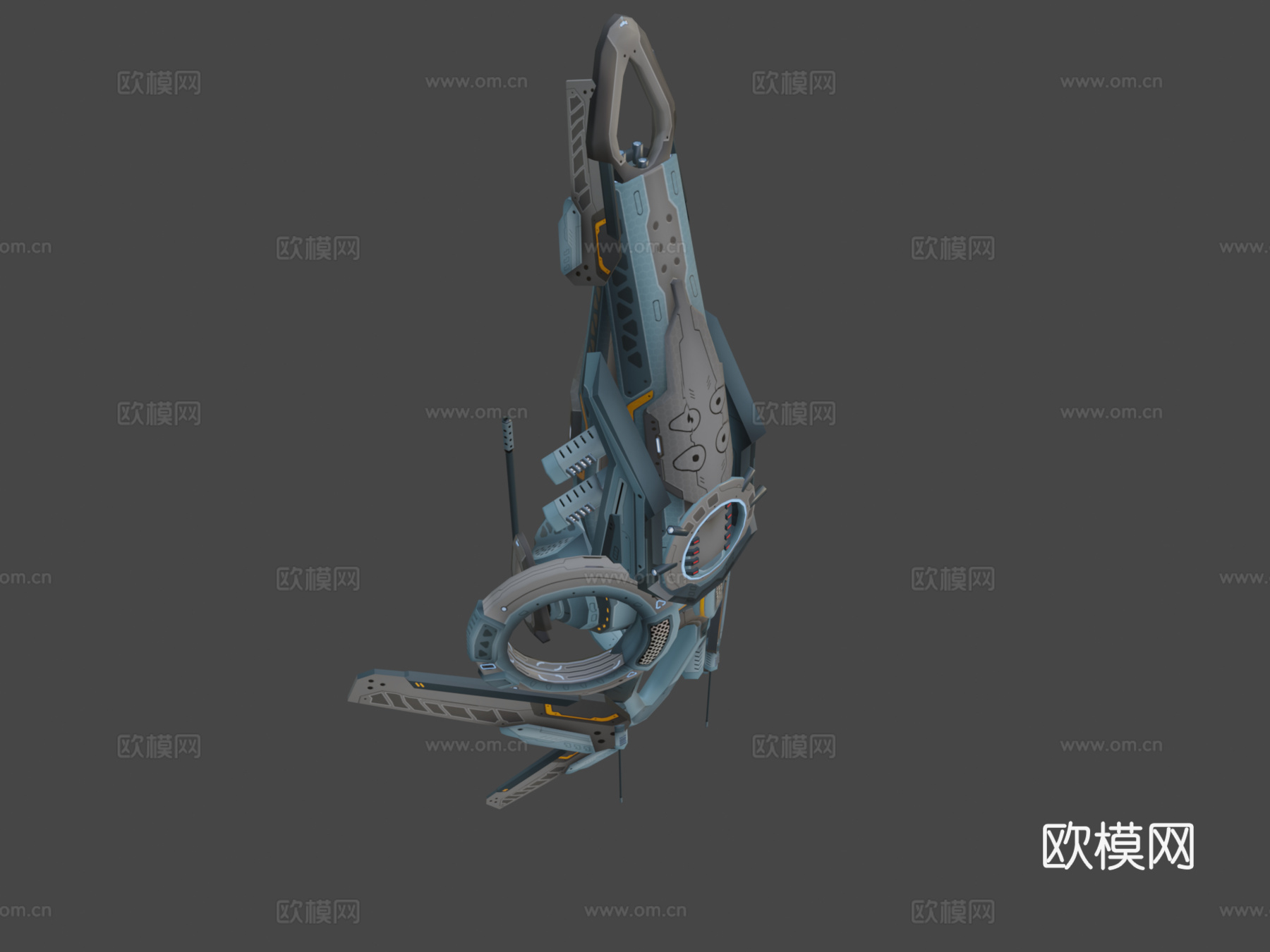 无人机V2赛博科技su模型