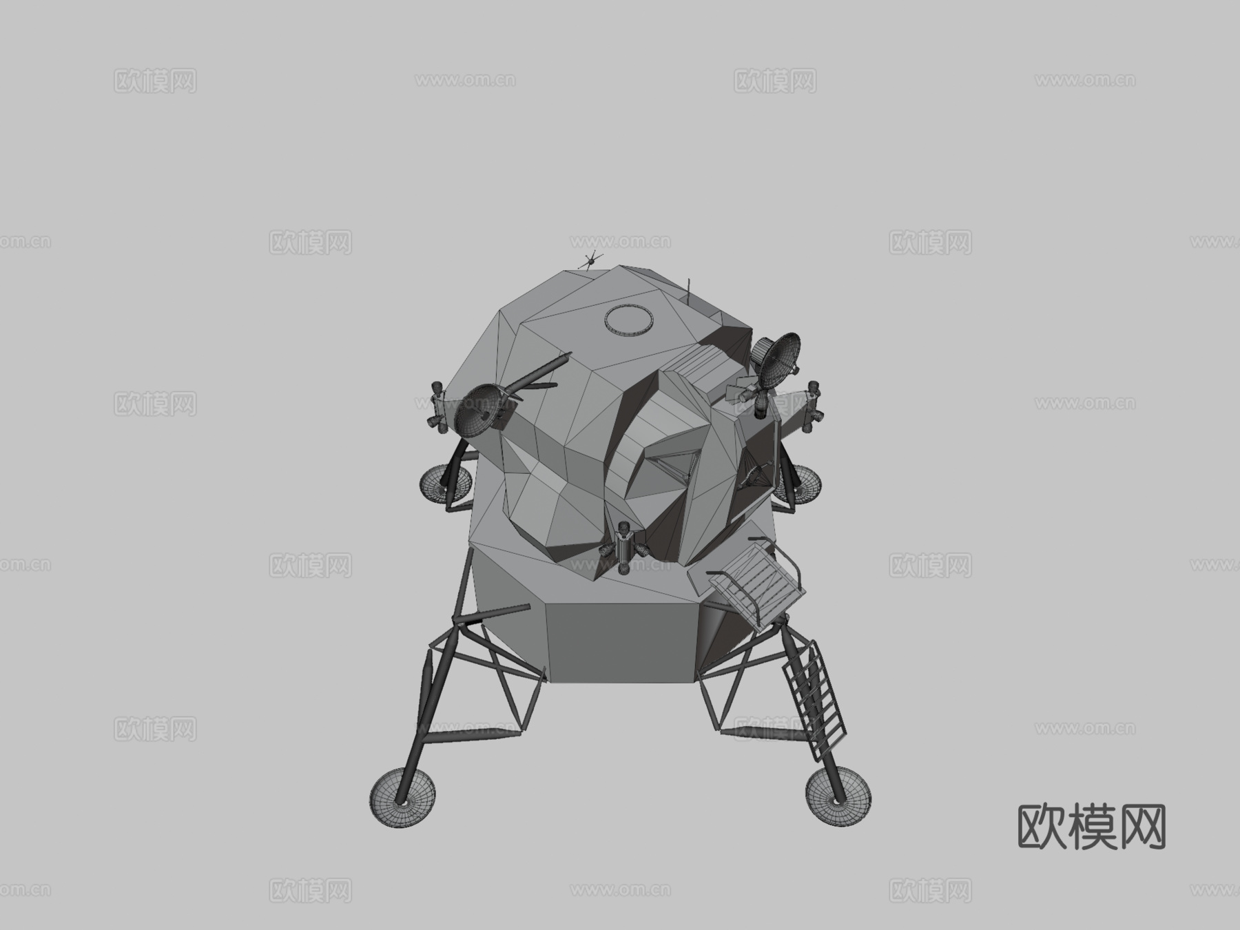 阿波罗登月舱su模型