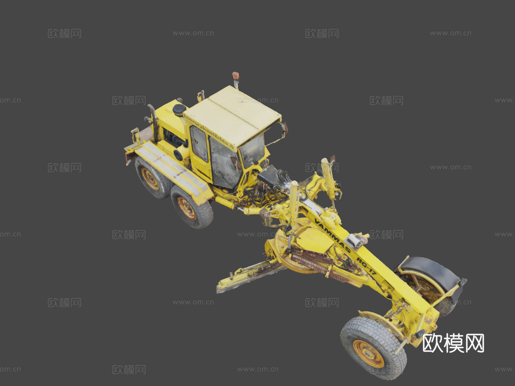 道路平地机su模型