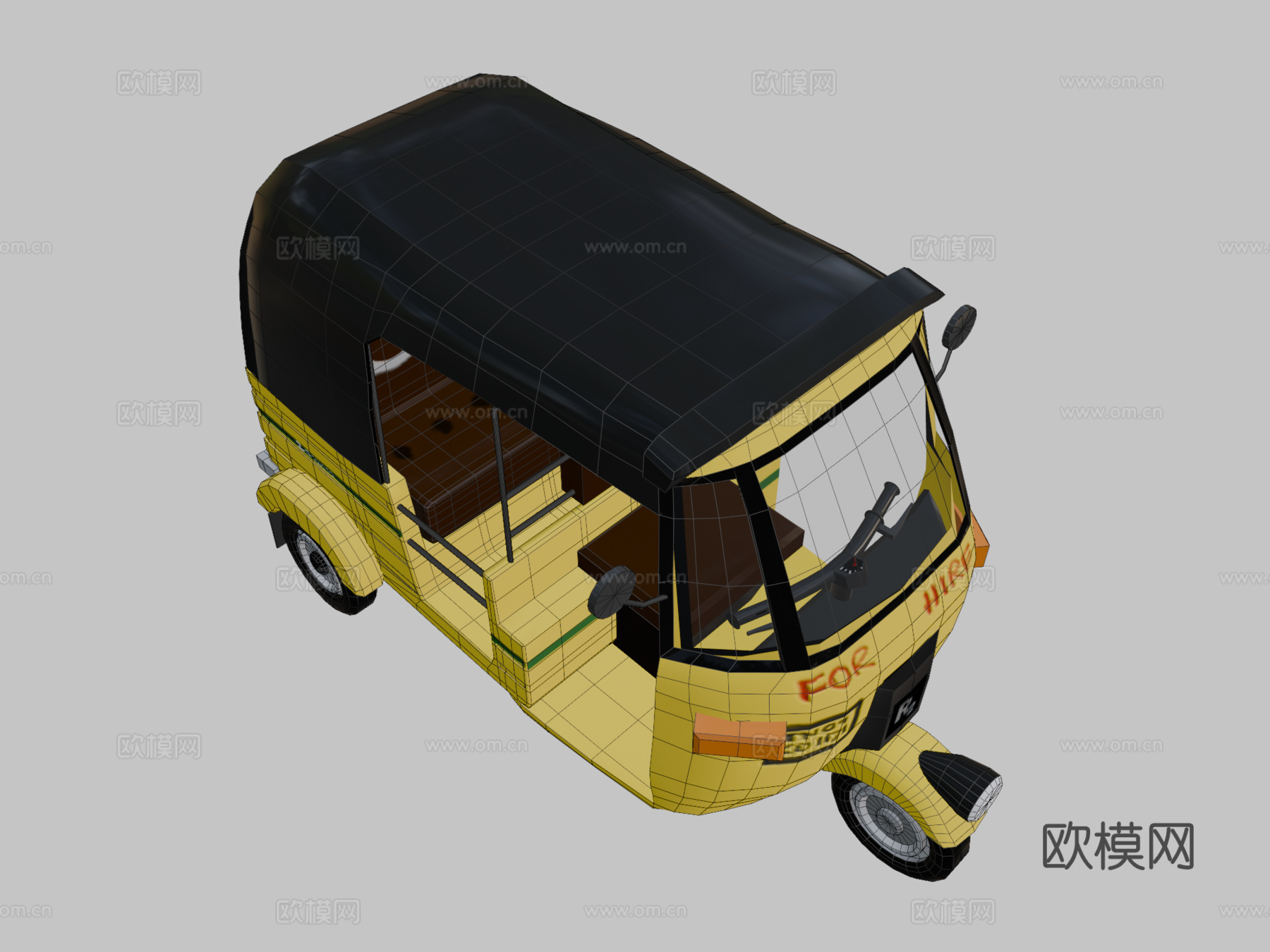 自动三轮车su模型