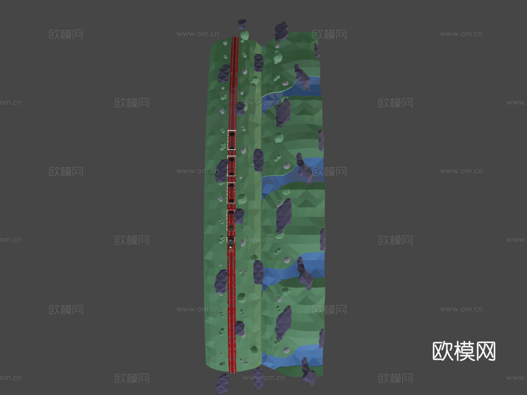 低多边形运动su模型
