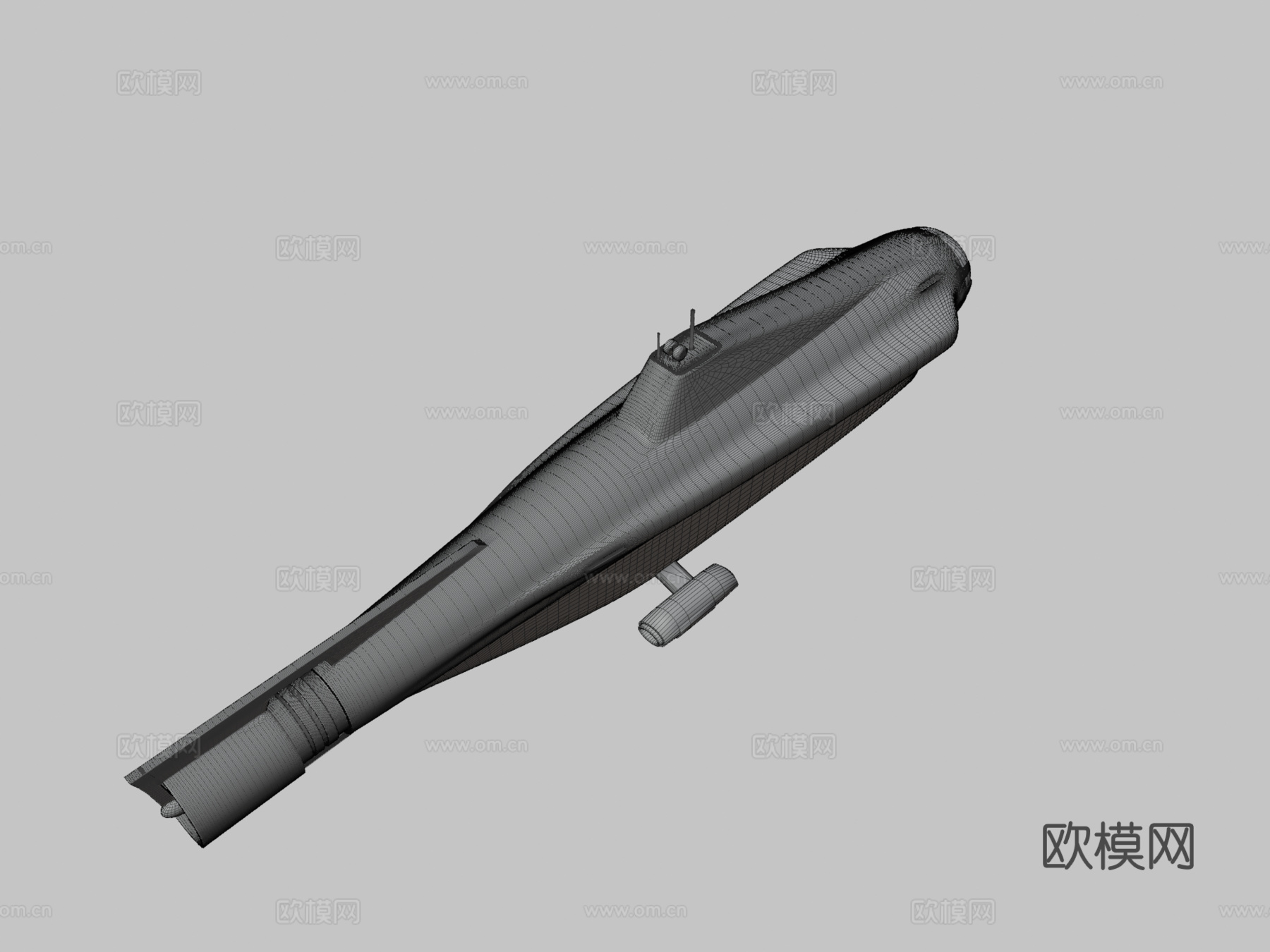 独眼巨人号潜水艇su模型