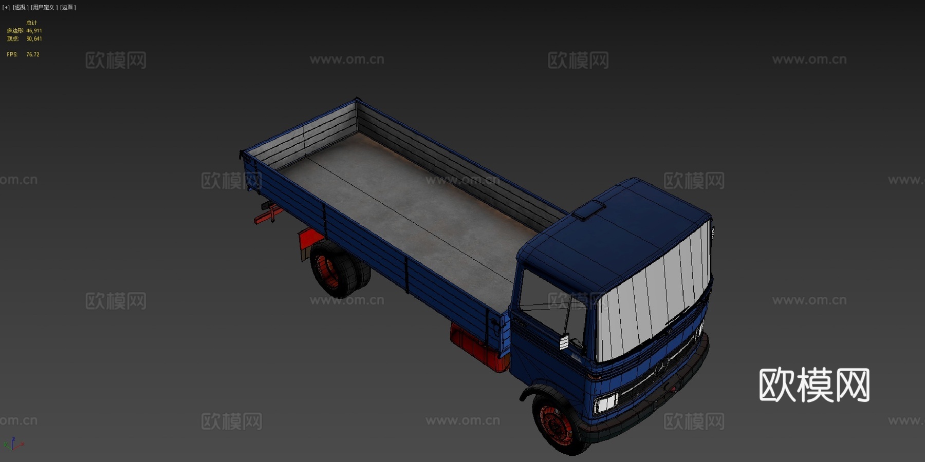 自卸卡车梅赛德斯-奔驰LP 608su模型