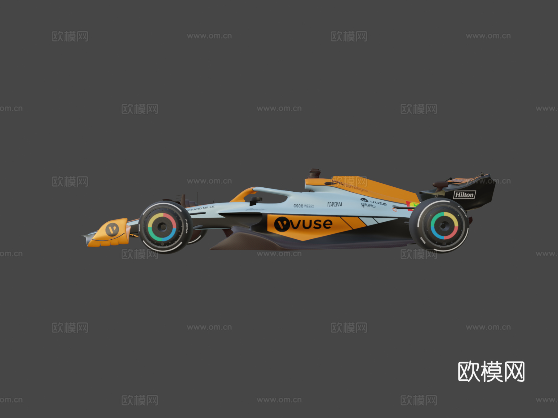 海湾迈凯伦F1 2022汽车su模型