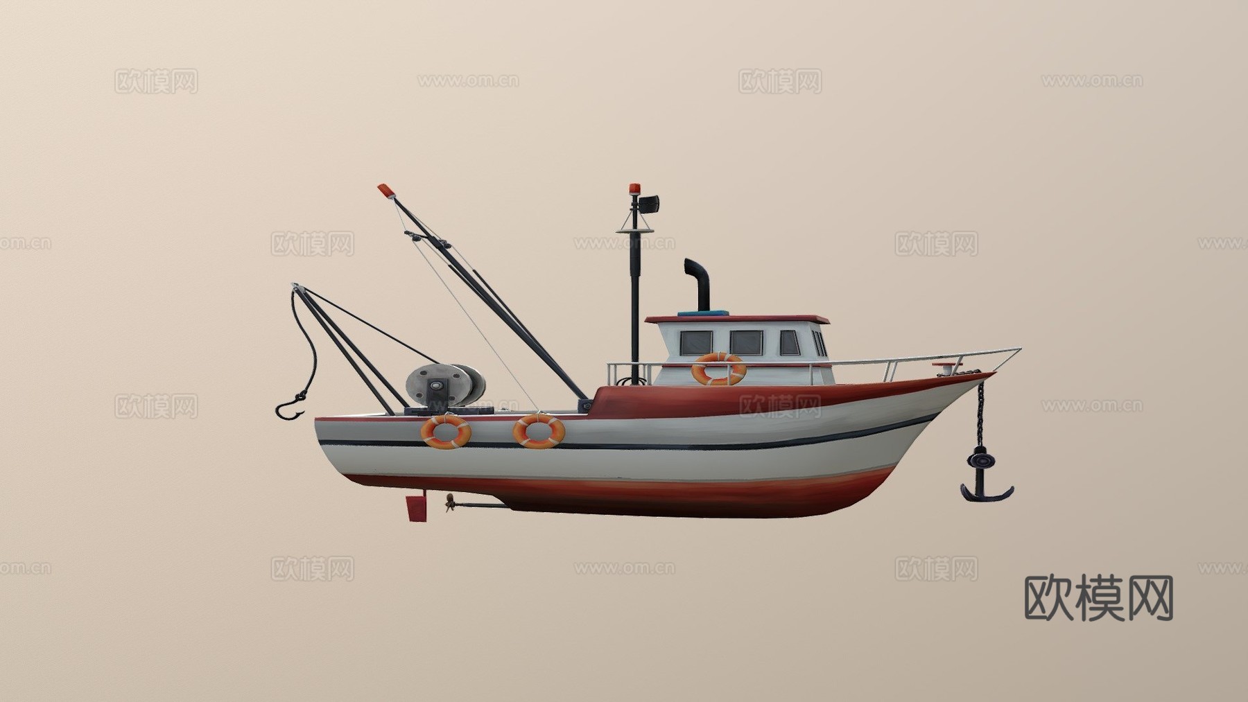 渔船su模型