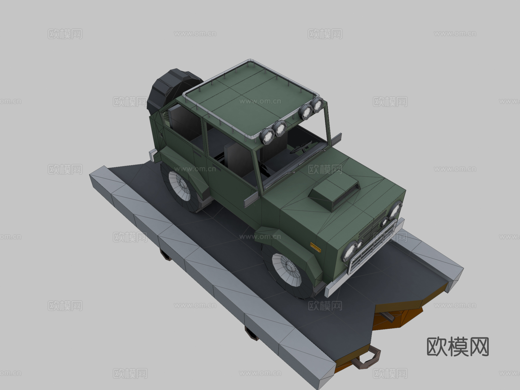 低多边形汽车su模型