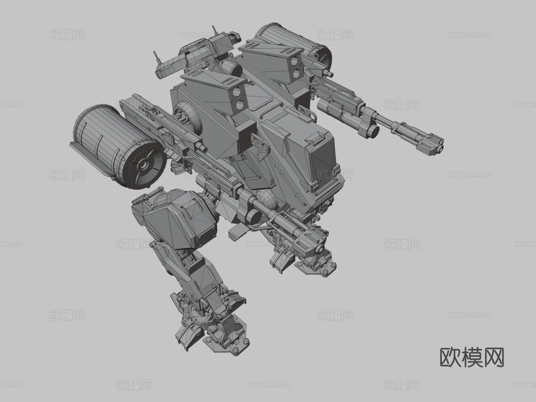 粉色机甲su模型