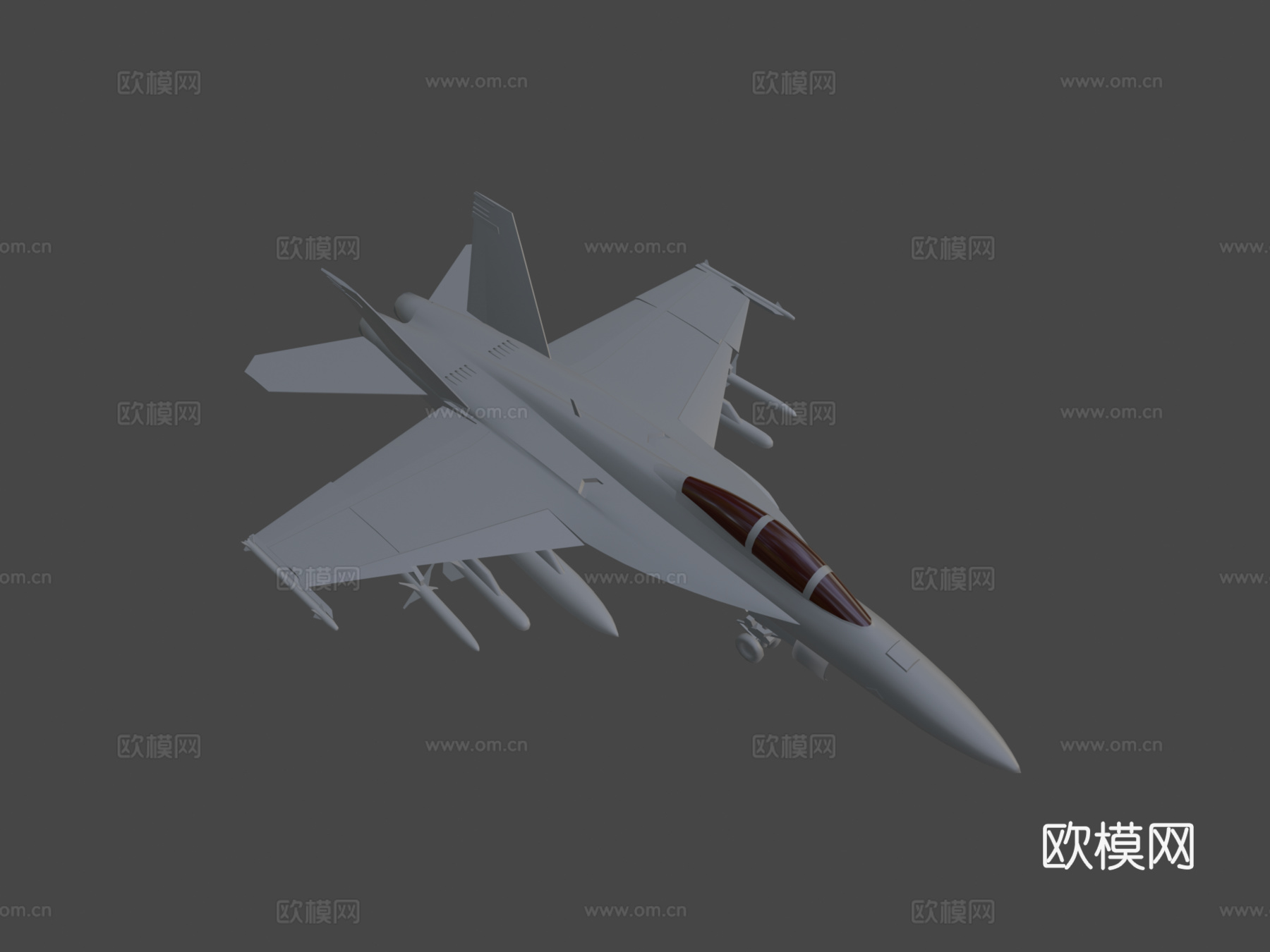 低多边形1-1 F-A-18F超级大黄蜂su模型