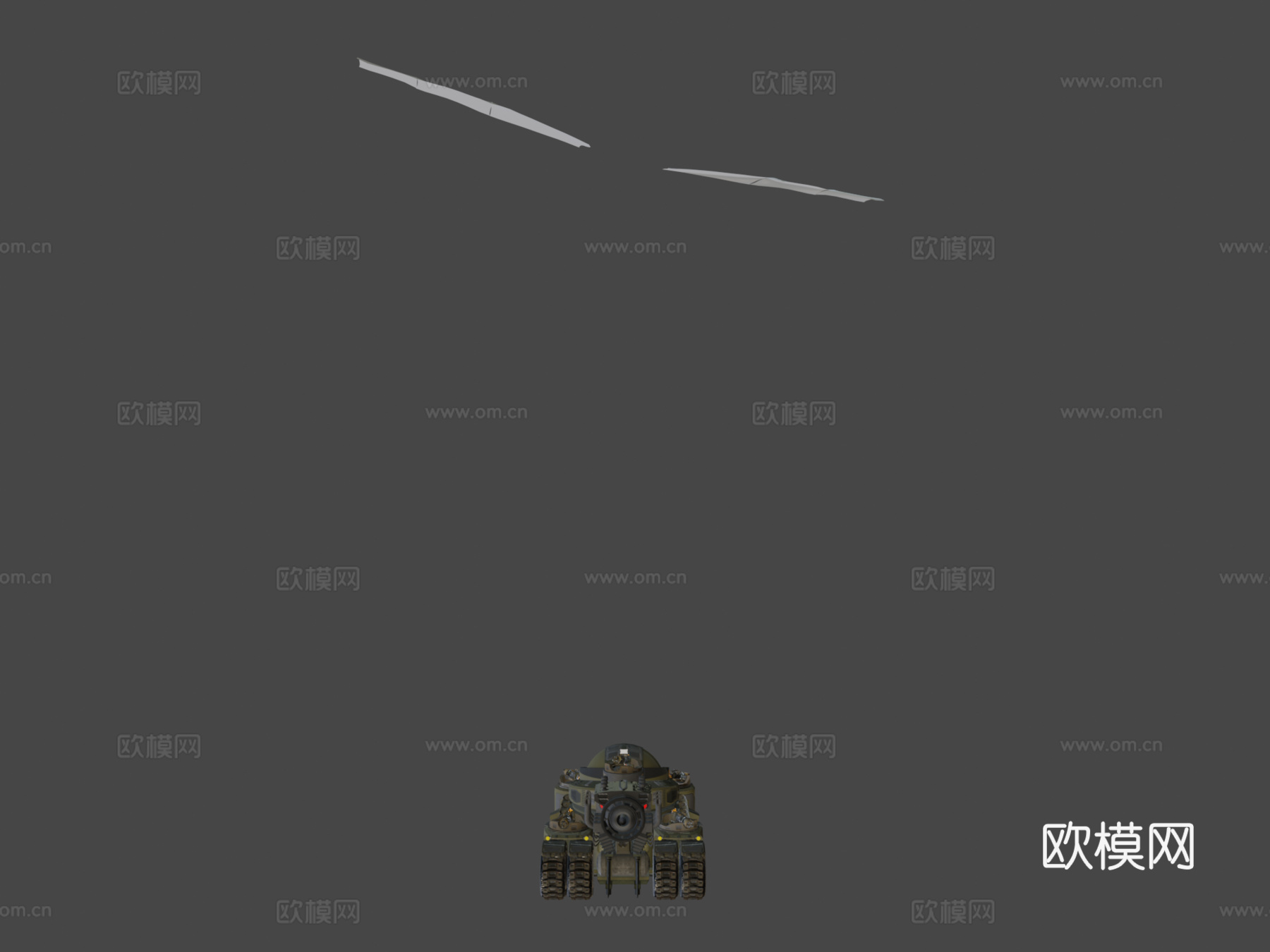 动画版德国超级坦克su模型