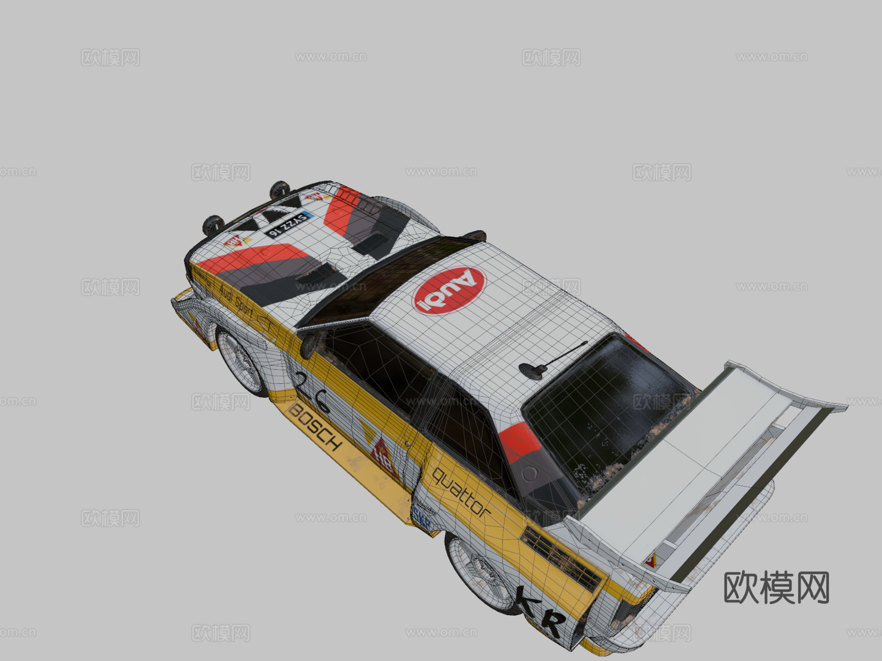 奥迪 Quattro S1su模型