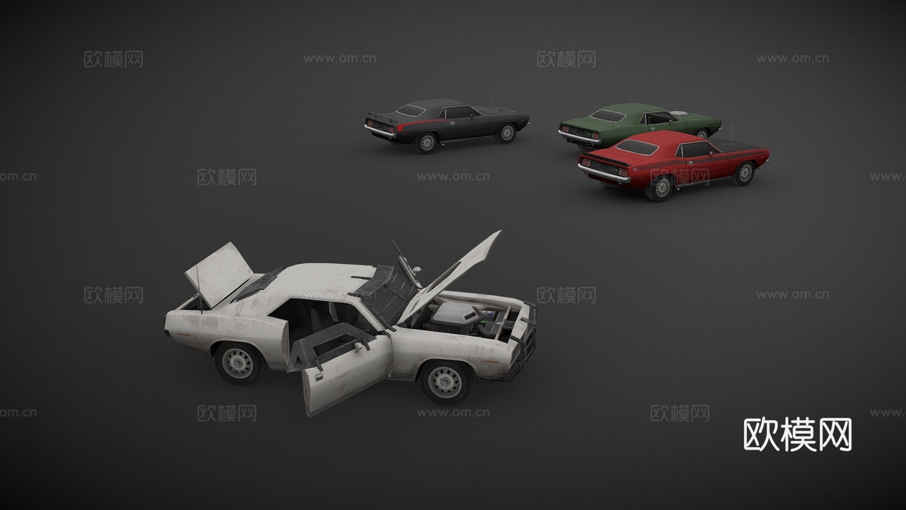 '70普利茅斯梭鱼su模型