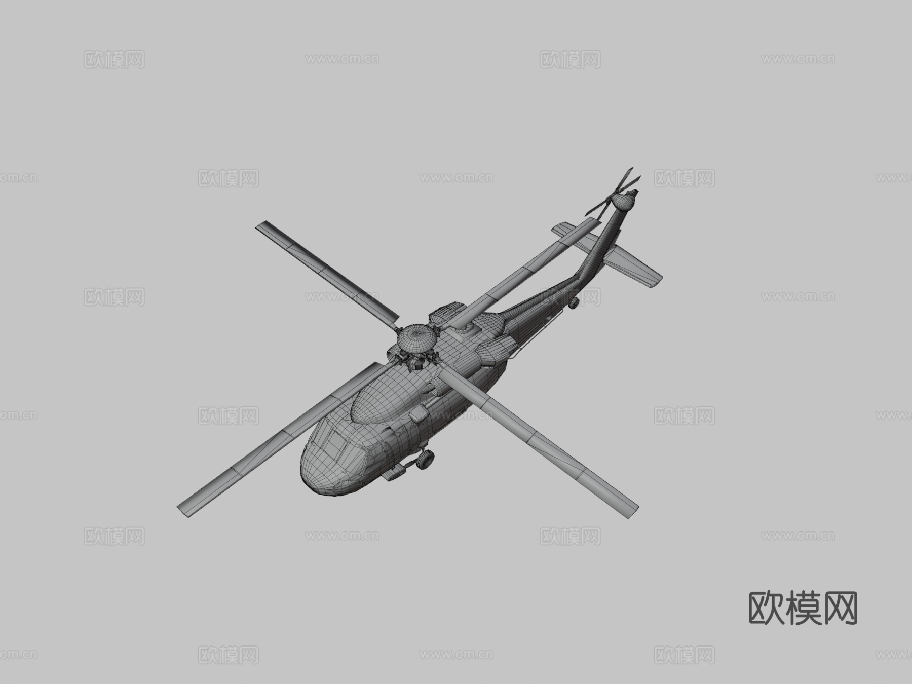 西科斯基UH-60黑鹰直升机su模型
