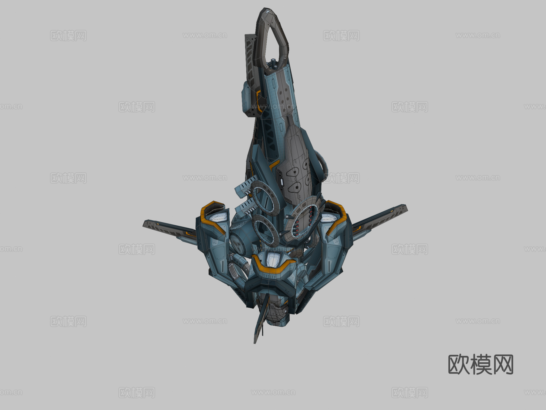 无人机V8赛博科技su模型