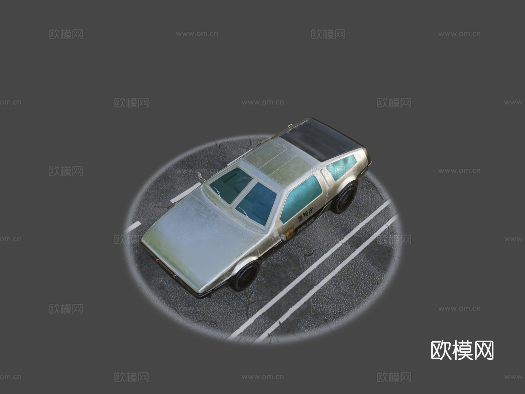 科幻警车su模型