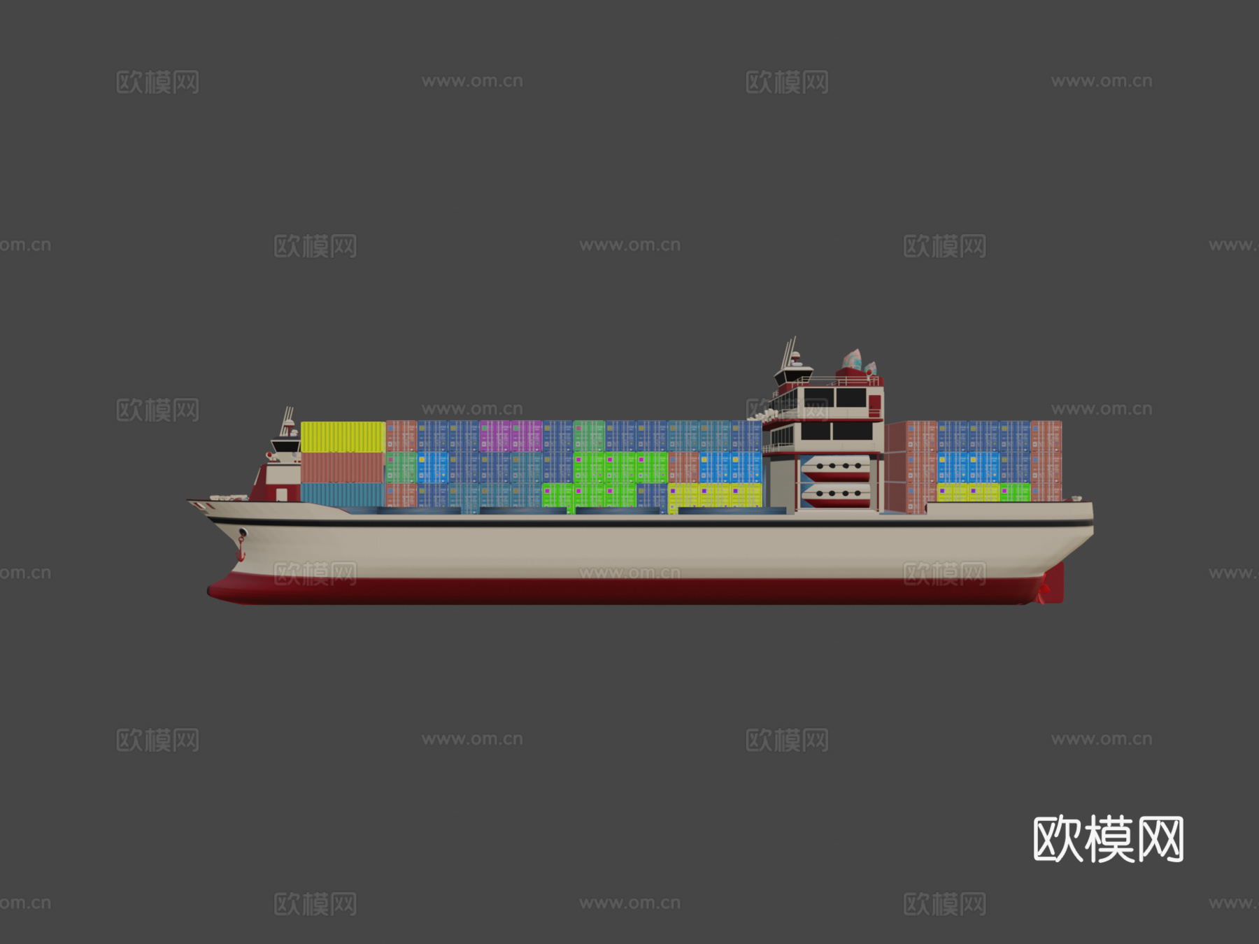 货船02su模型
