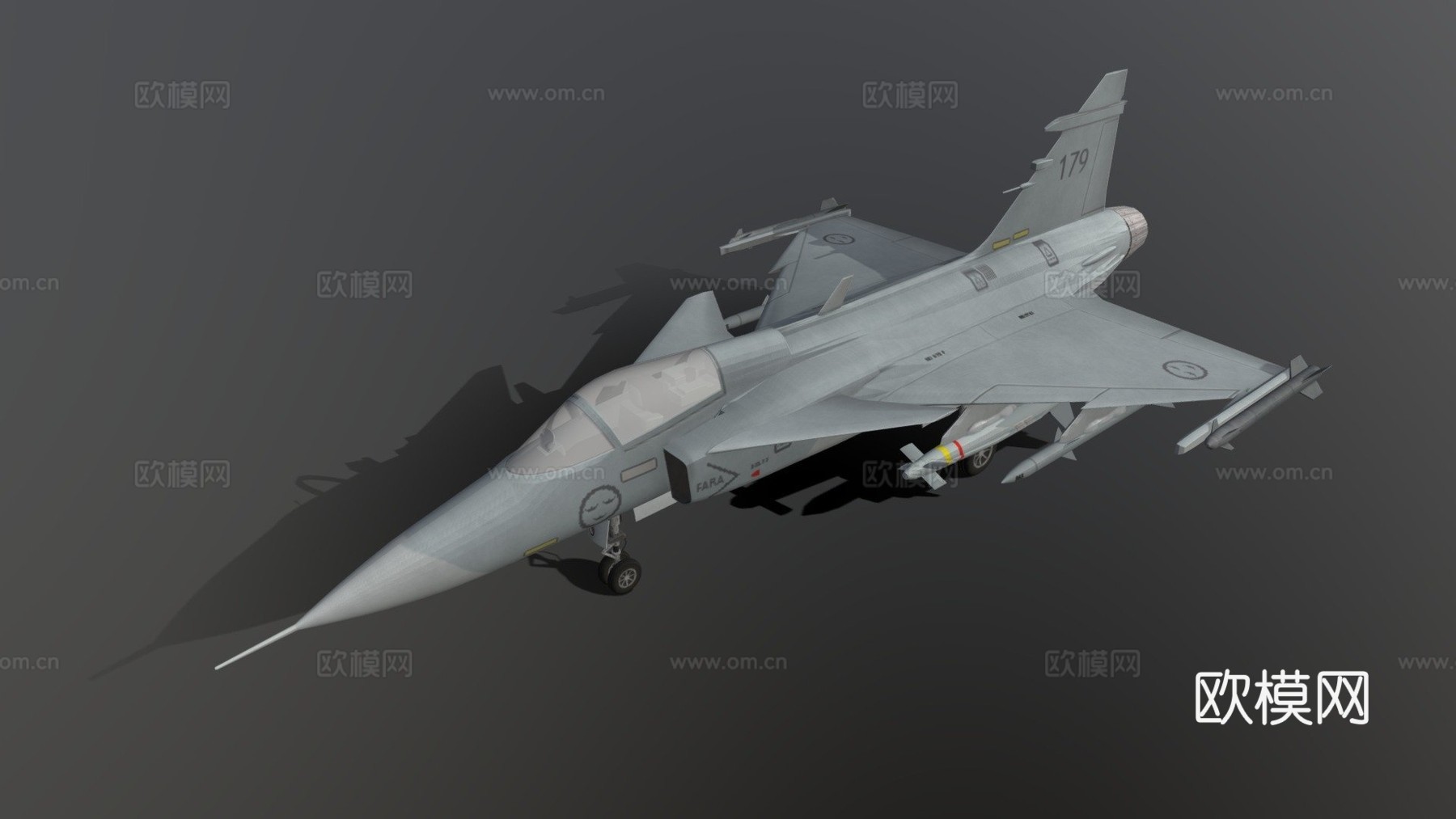 JAS39鹰狮战斗机su模型