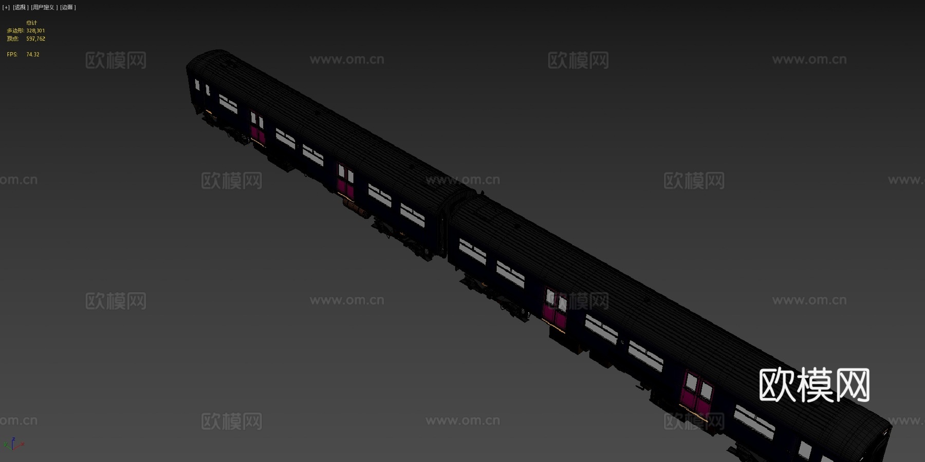 火车-英国铁路150级柴油动车组su模型