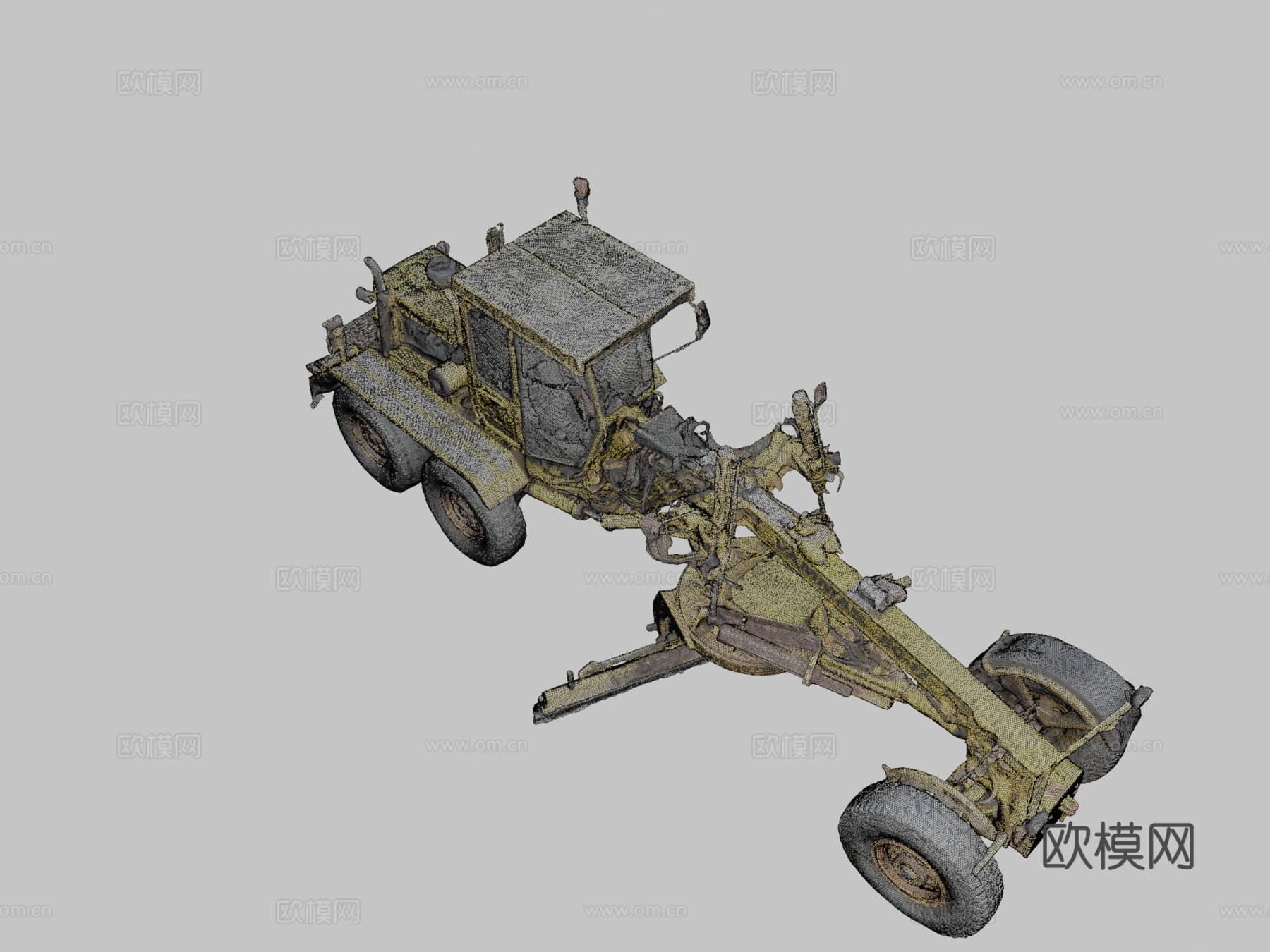 道路平地机su模型