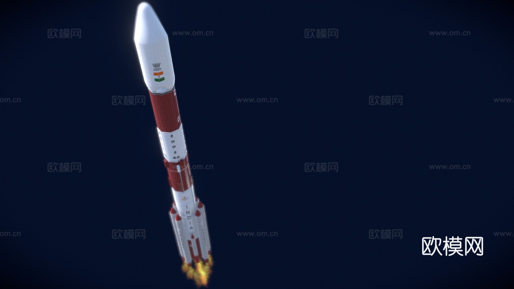 PSLV C40运载火箭su模型