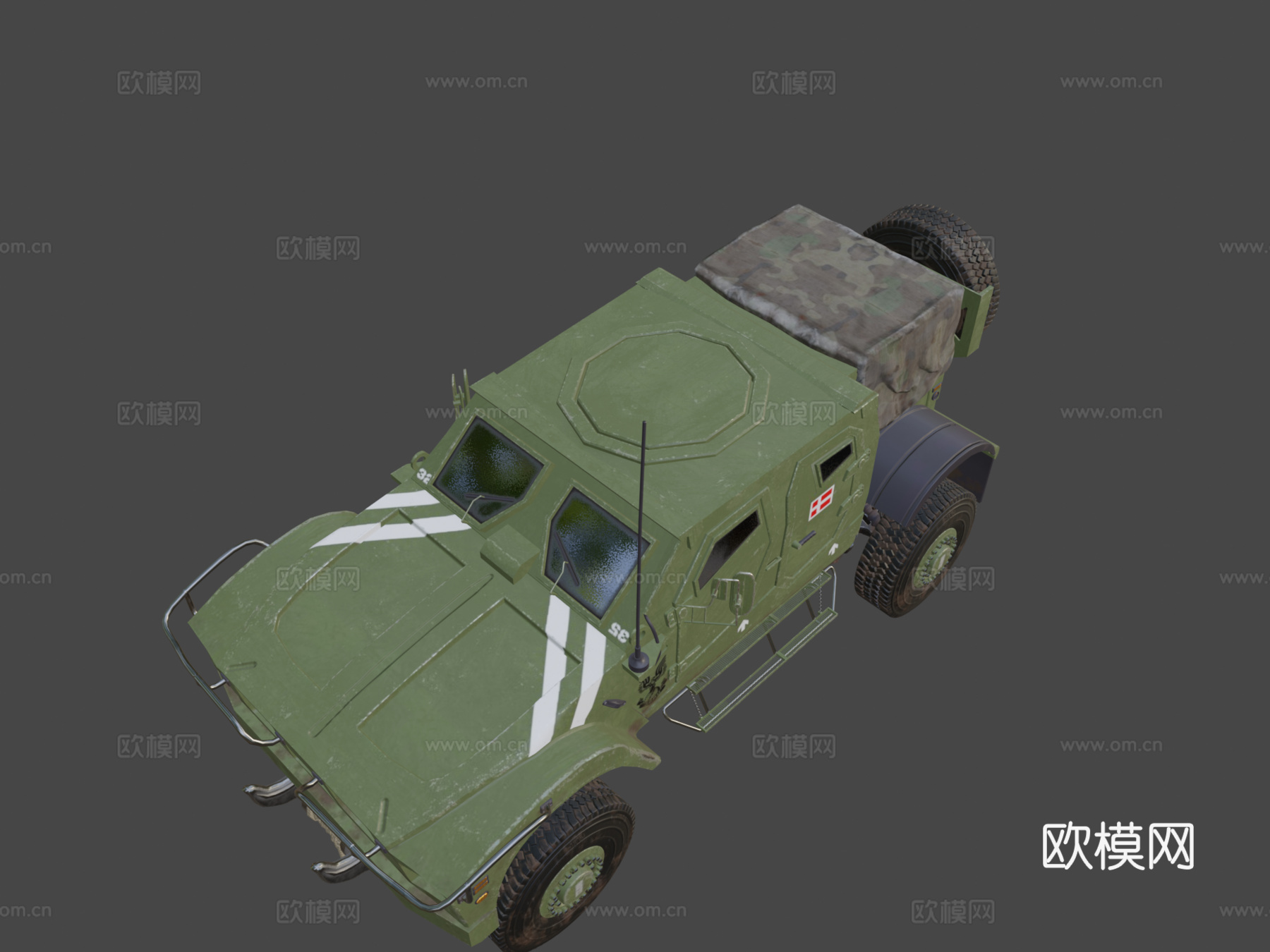 奥什科什M全地形车=美洲狮=su模型