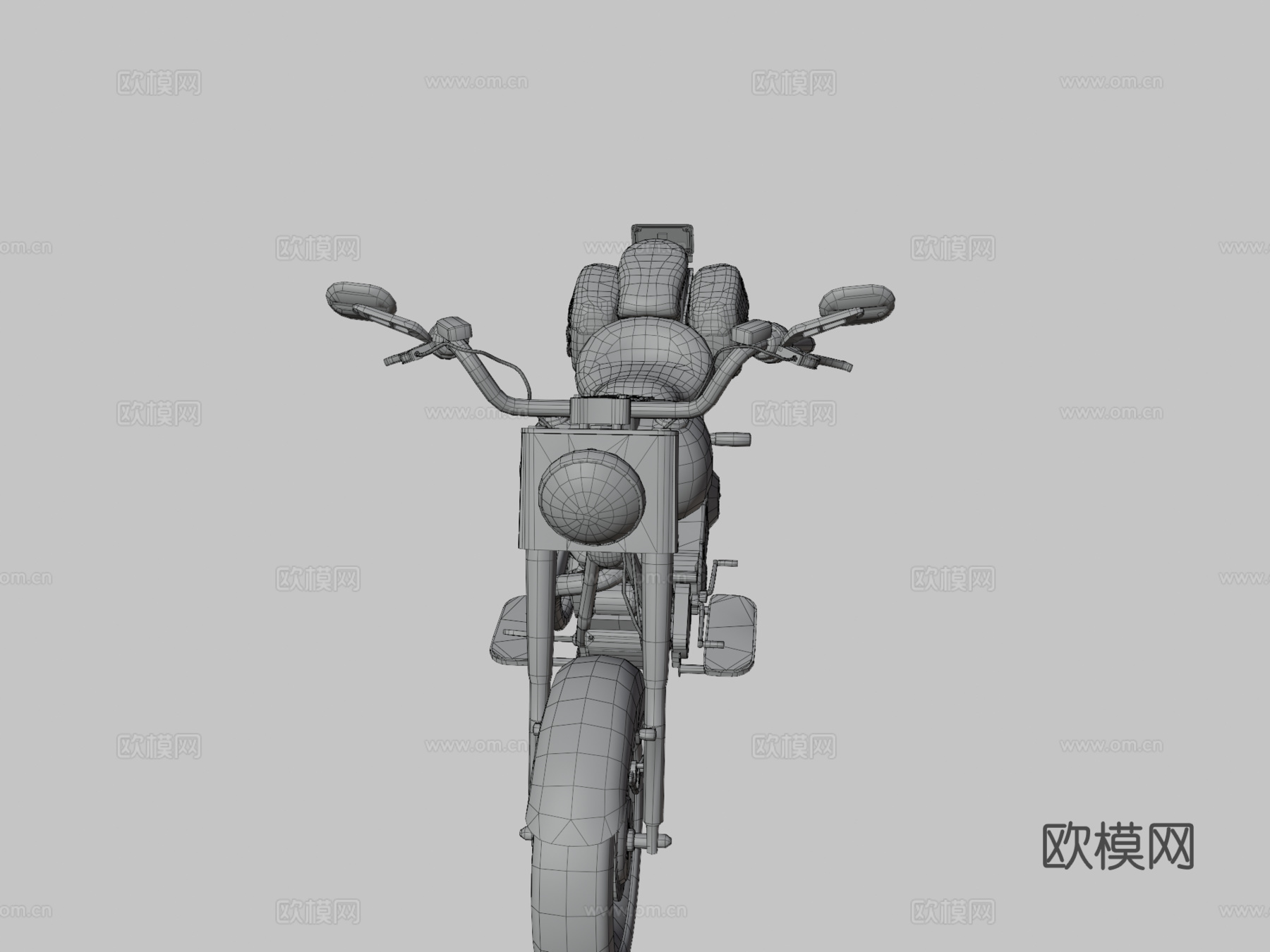 哈雷戴维森肥仔1990摩托车su模型