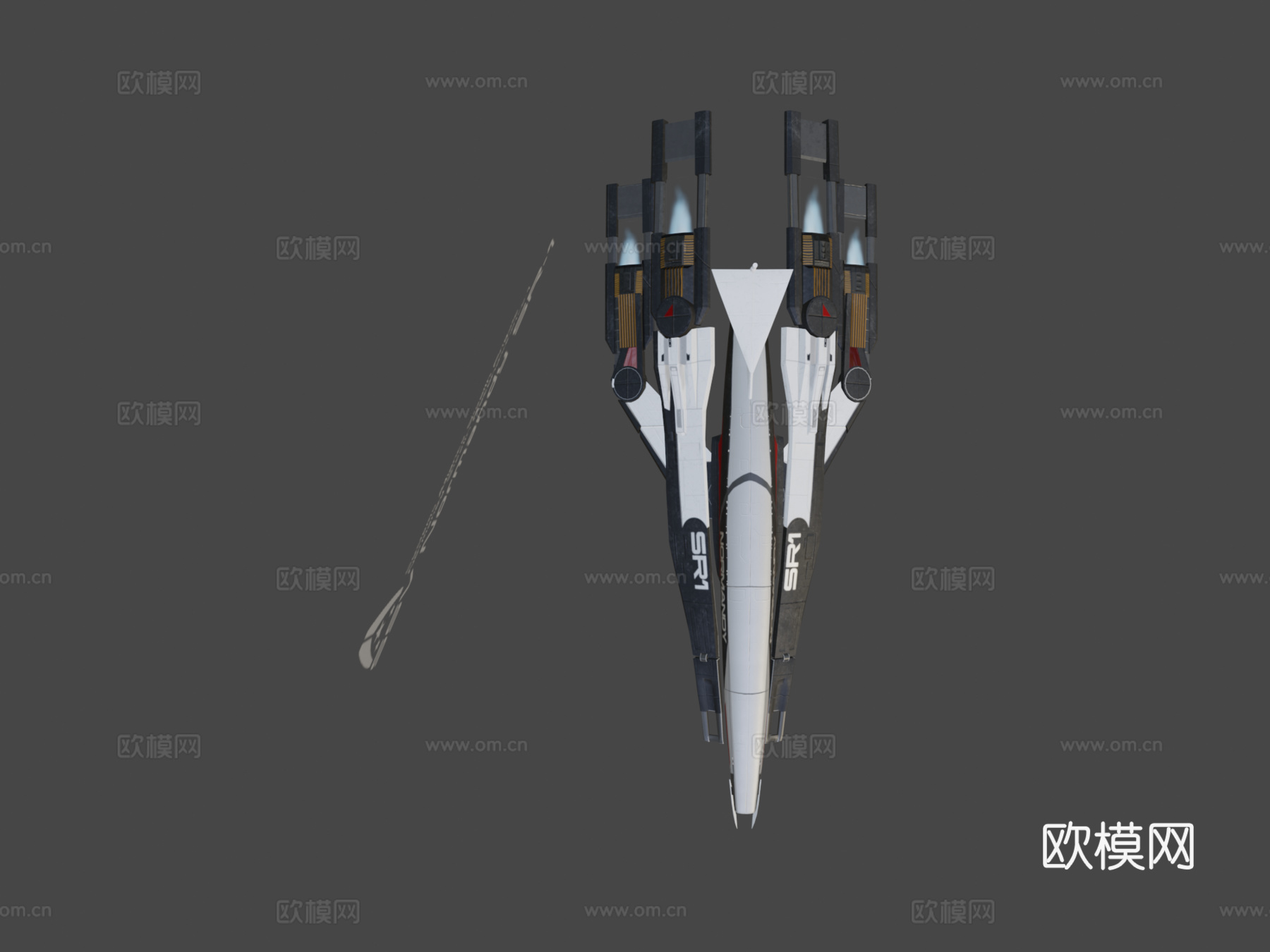 质量效应-SSV诺曼底SR-1号su模型