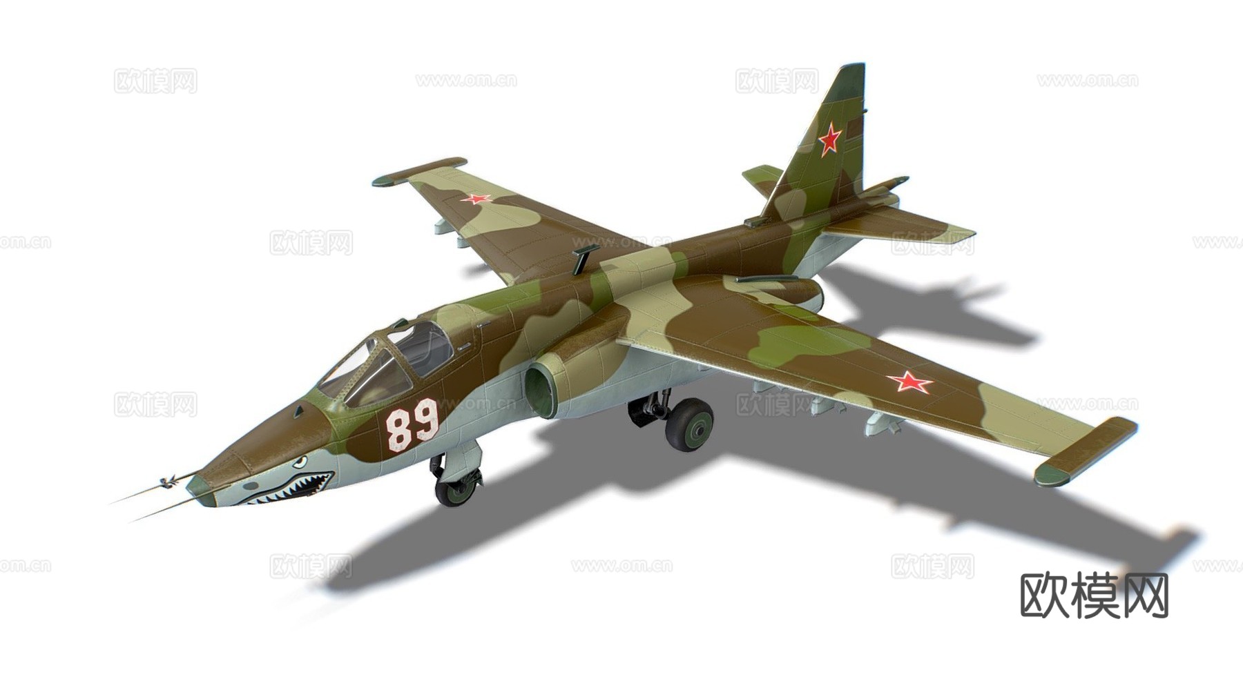 SU-25蛙足喷气战斗机su模型