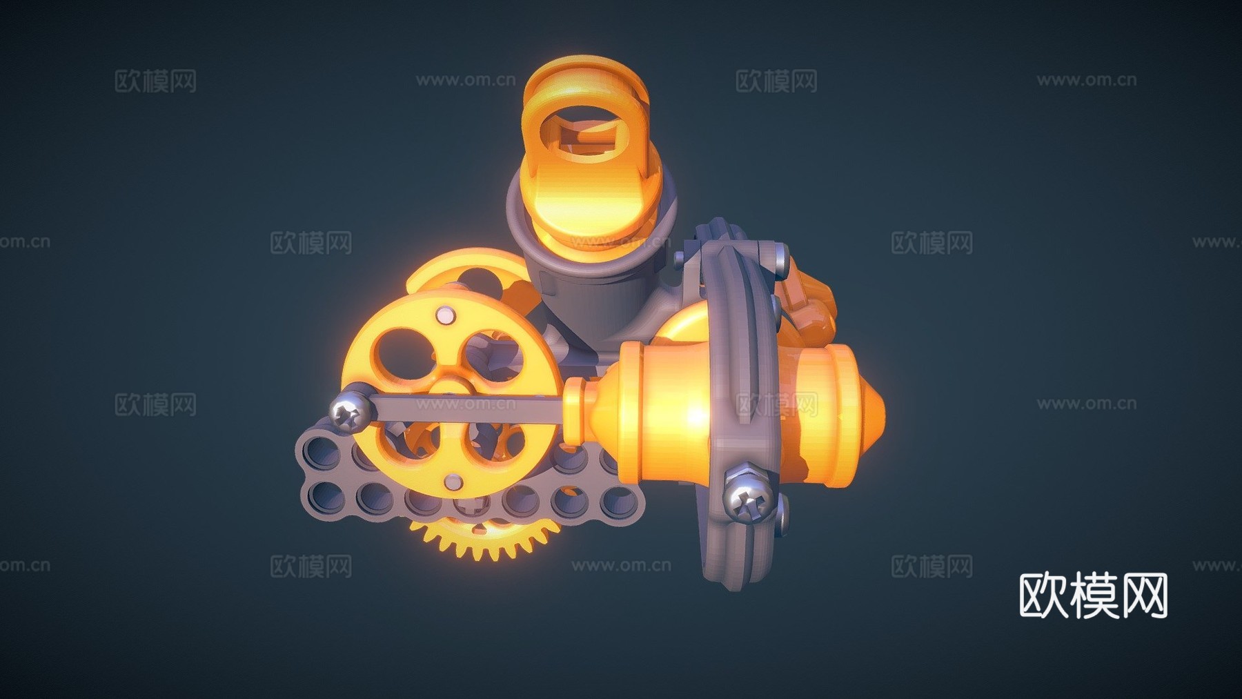 乐高振荡气缸电机（3D 打印）su模型