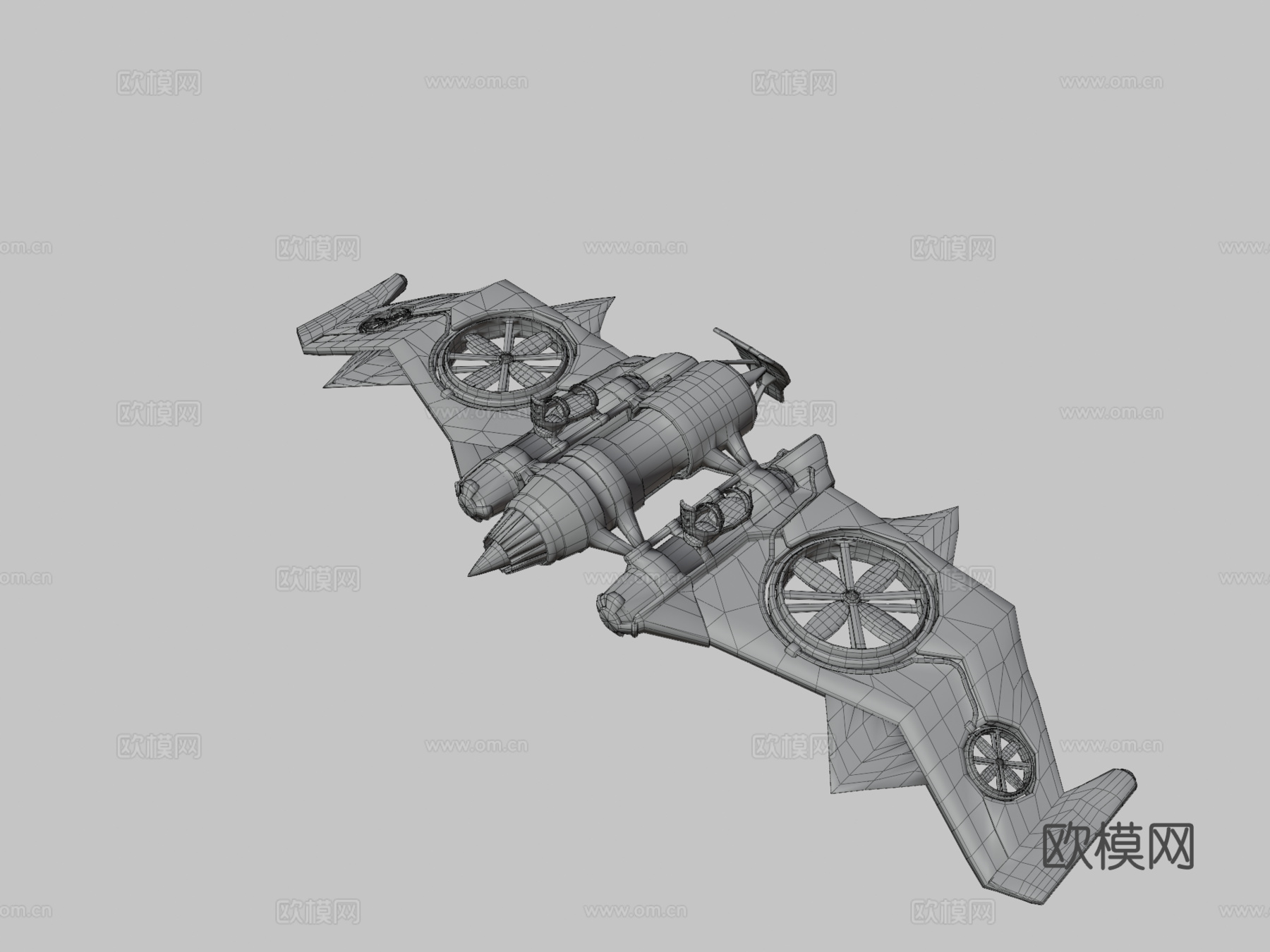 绿魔的滑翔机su模型