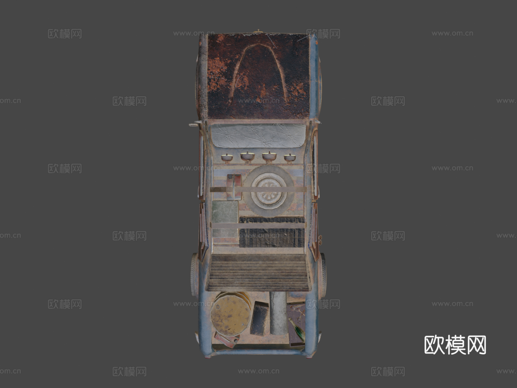 后启示录旧车su模型