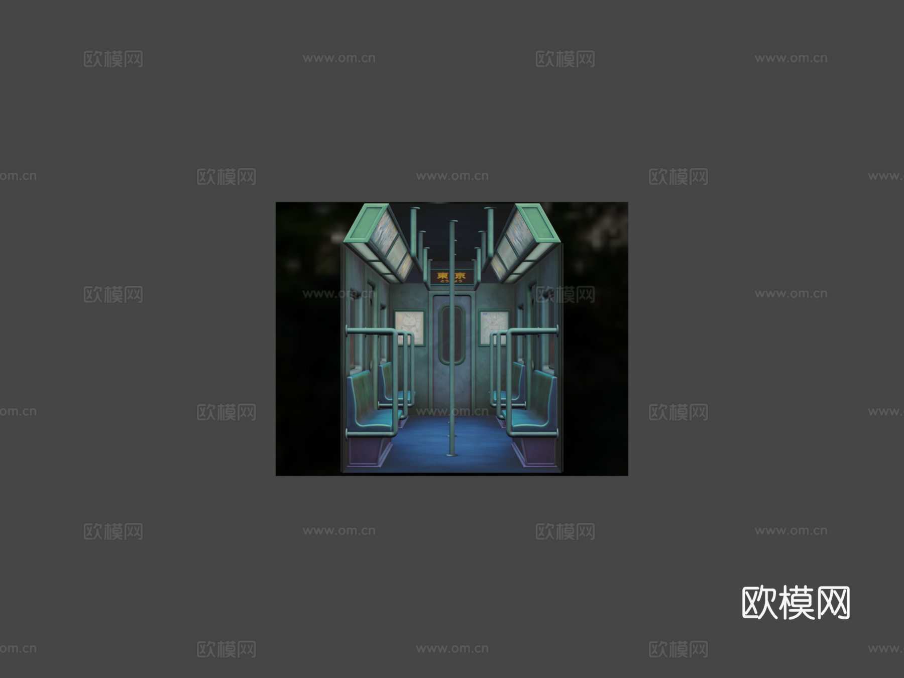 Sketchfab每周-火车-地铁车厢su模型