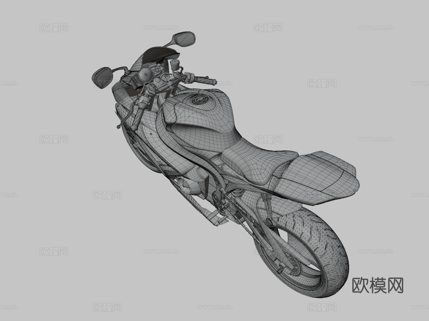 铃木GSX 750摩托车3D模型su模型