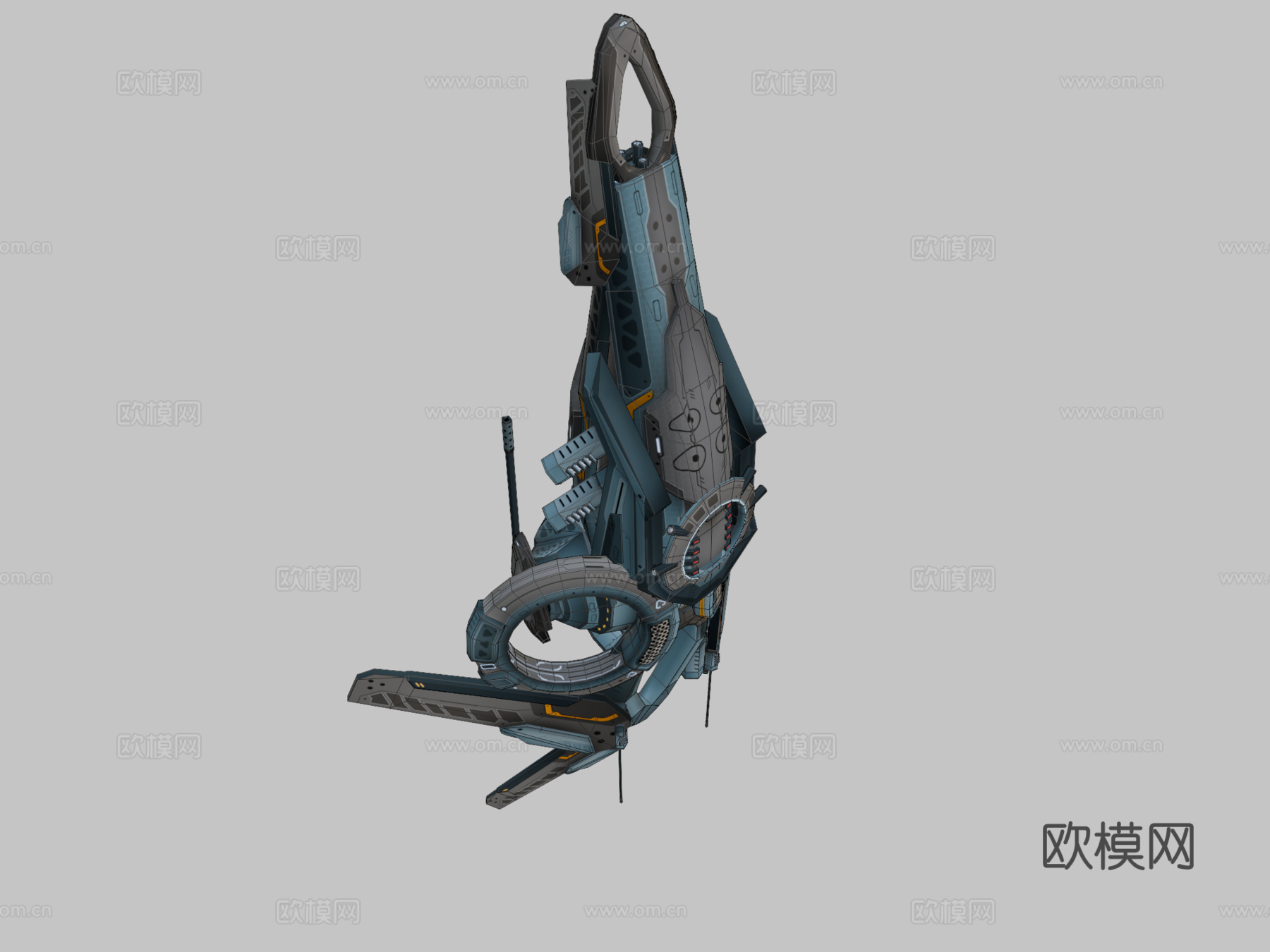 无人机V2赛博科技su模型