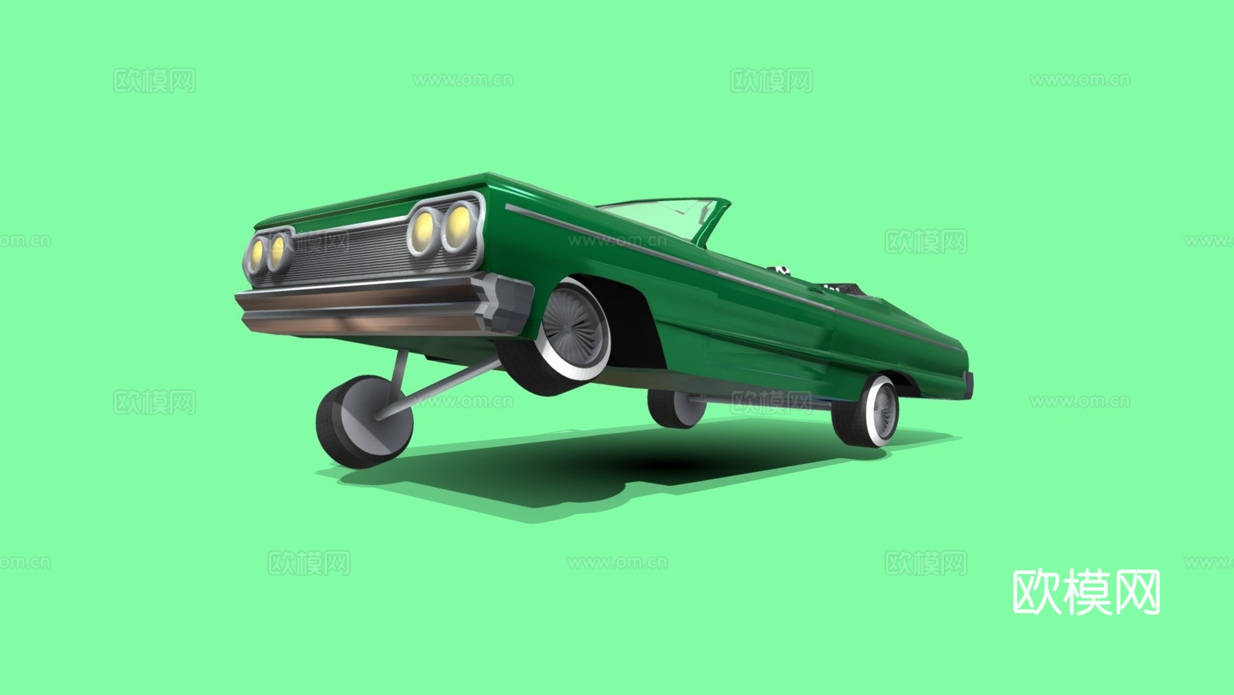 年英帕拉低底盘车su模型