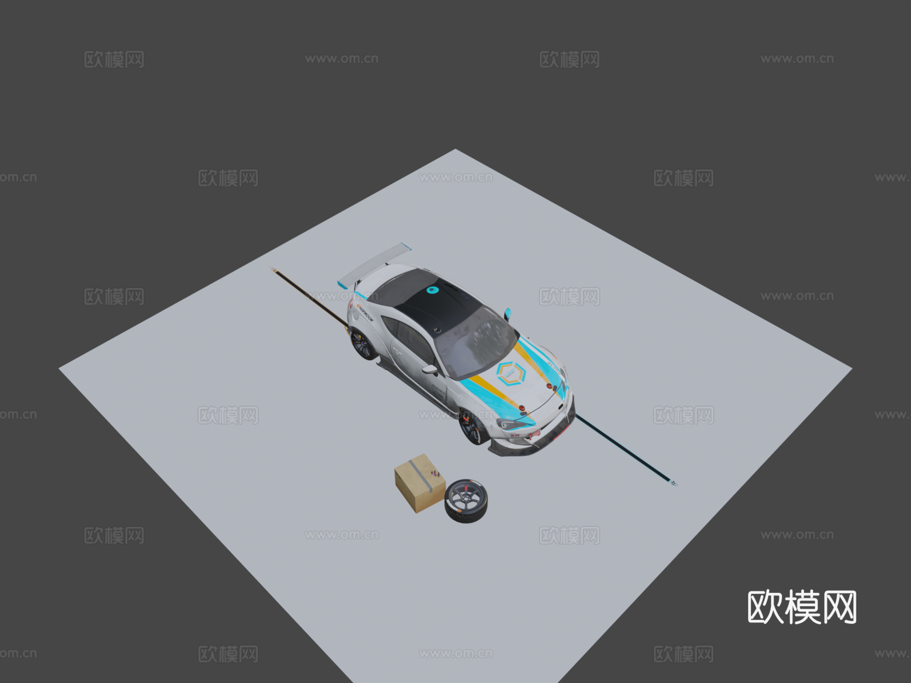 BRZ漂移旅行车su模型