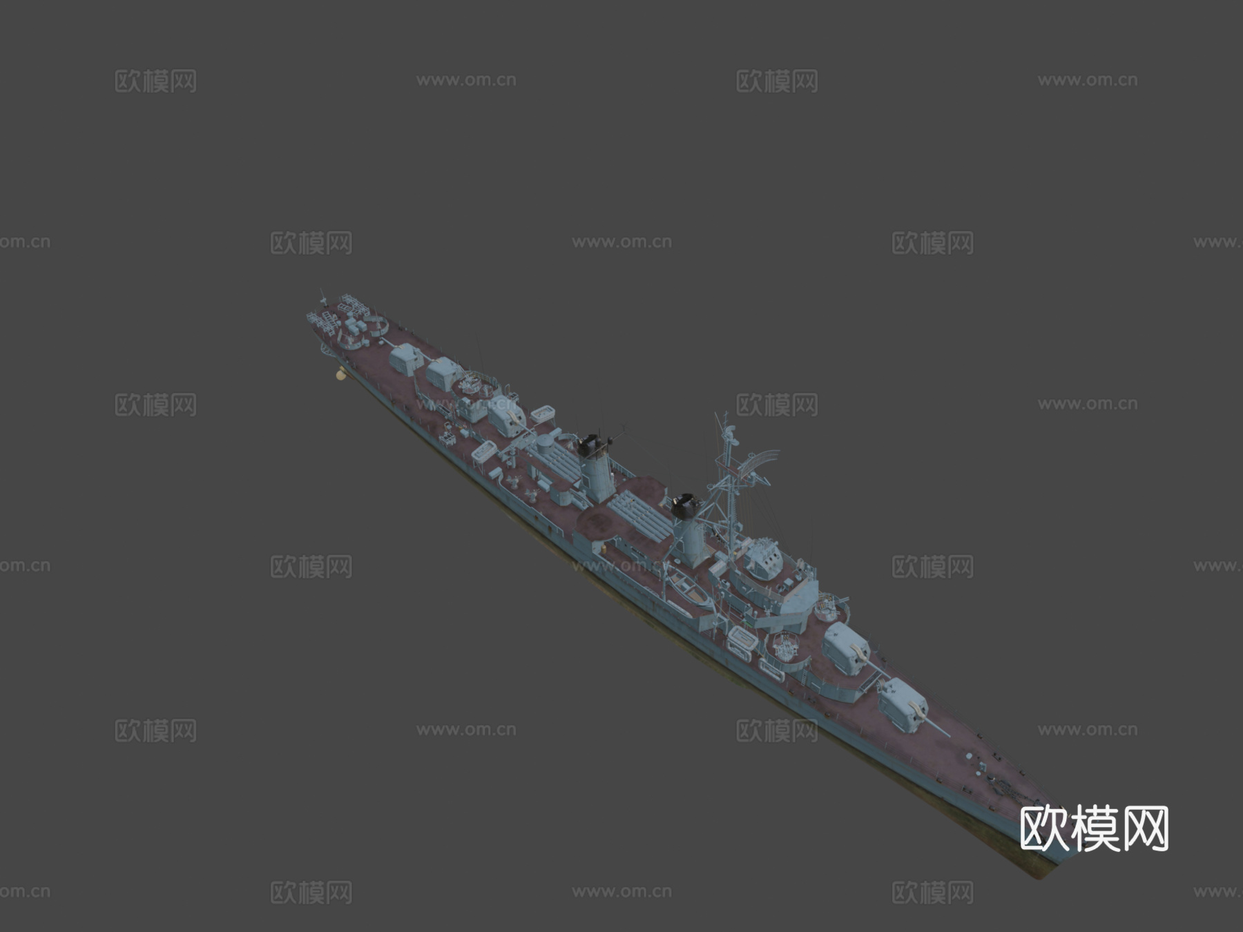 韩国忠武号驱逐舰su模型
