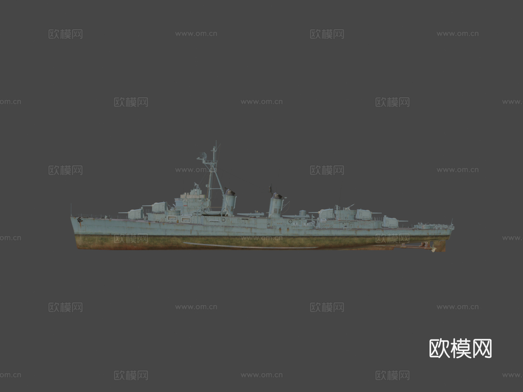 韩国忠武号驱逐舰su模型