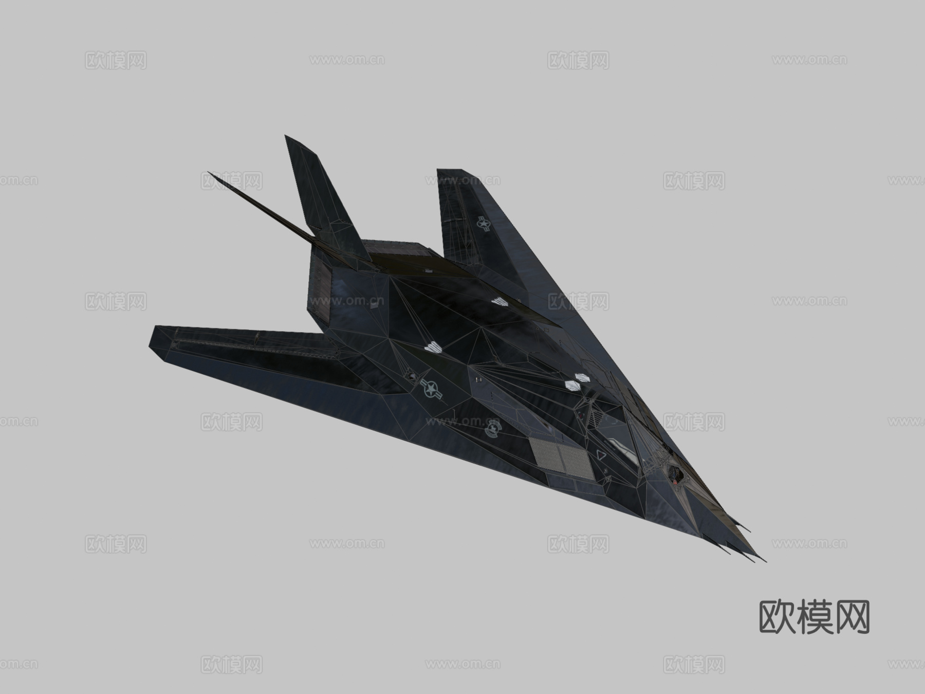 F-117夜鹰（带起落架）su模型