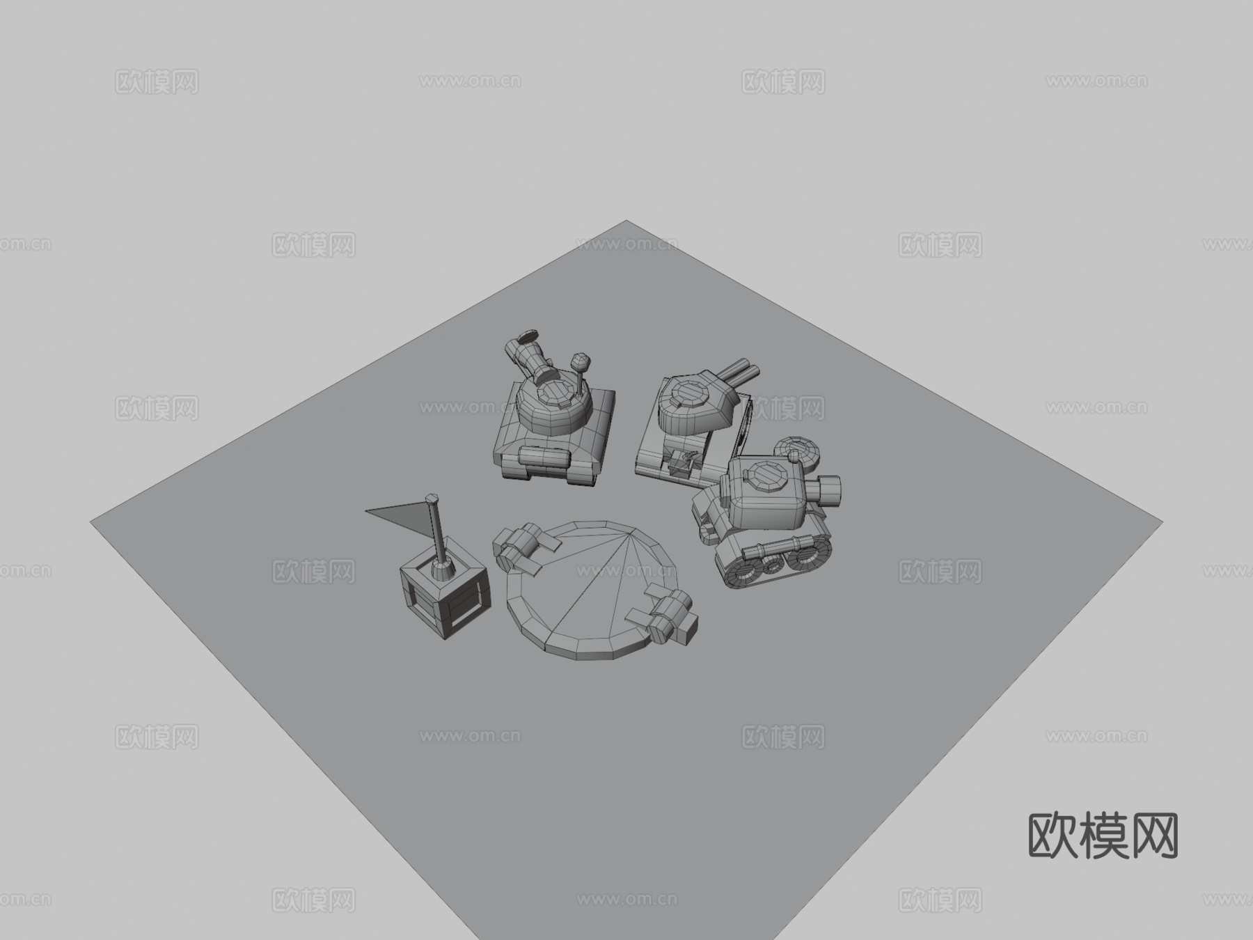 坦克竞技场车辆su模型