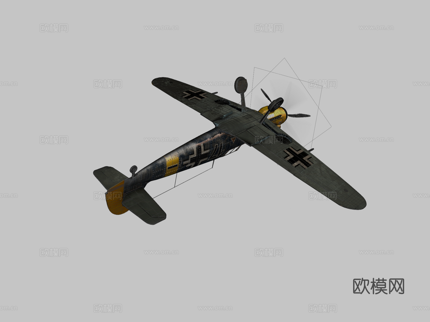 BF 109 F-2梅塞施密特战斗机su模型