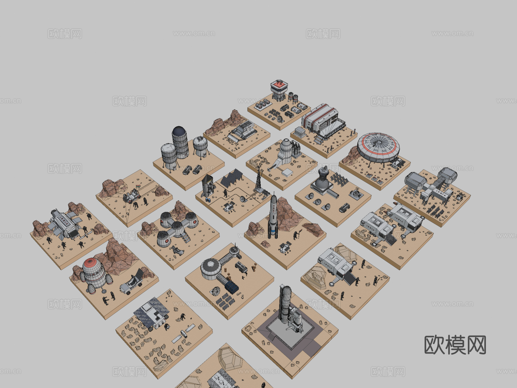 多边形太空包su模型