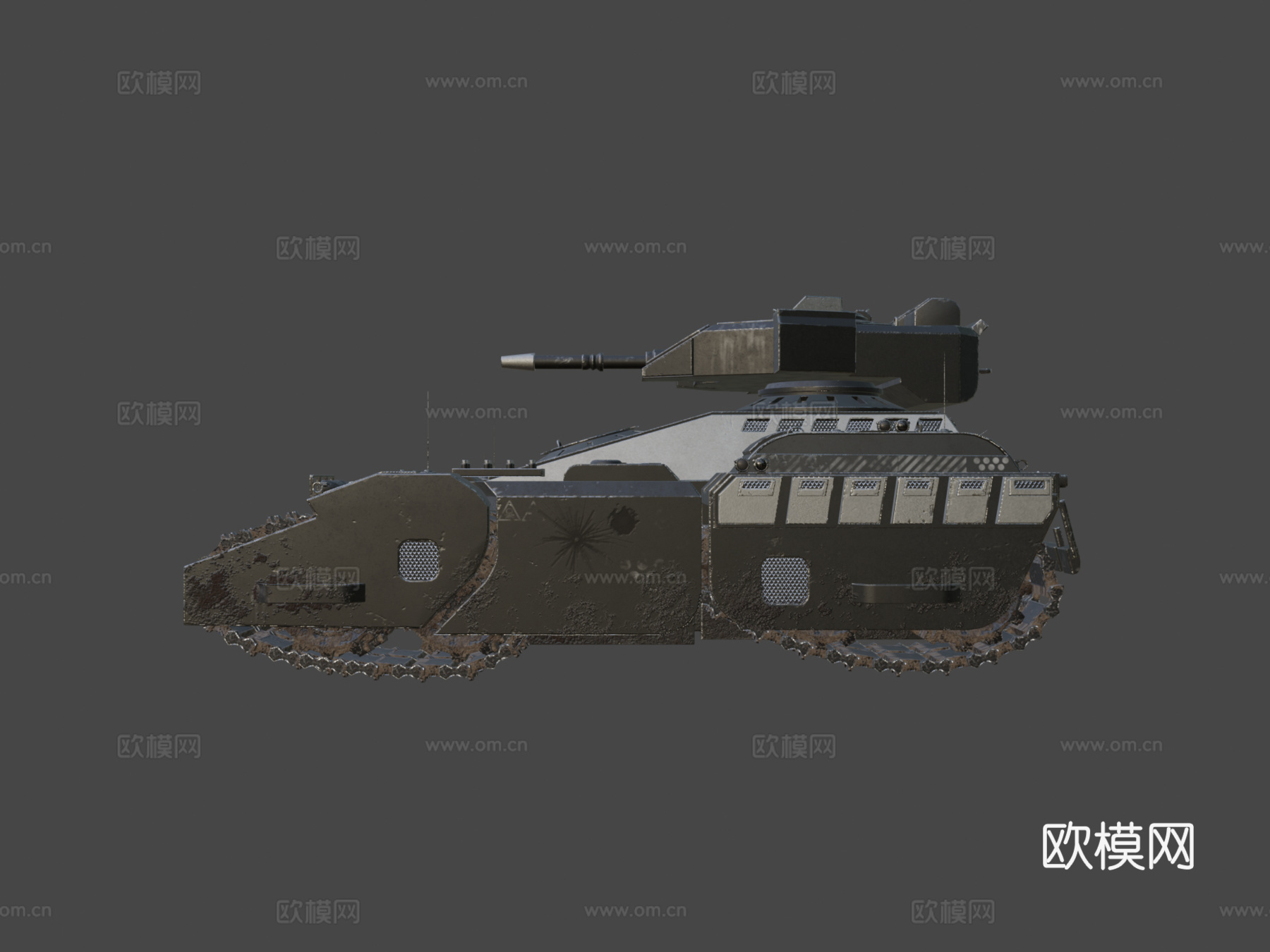 赛博坦克（未来主义-赛博朋克）su模型