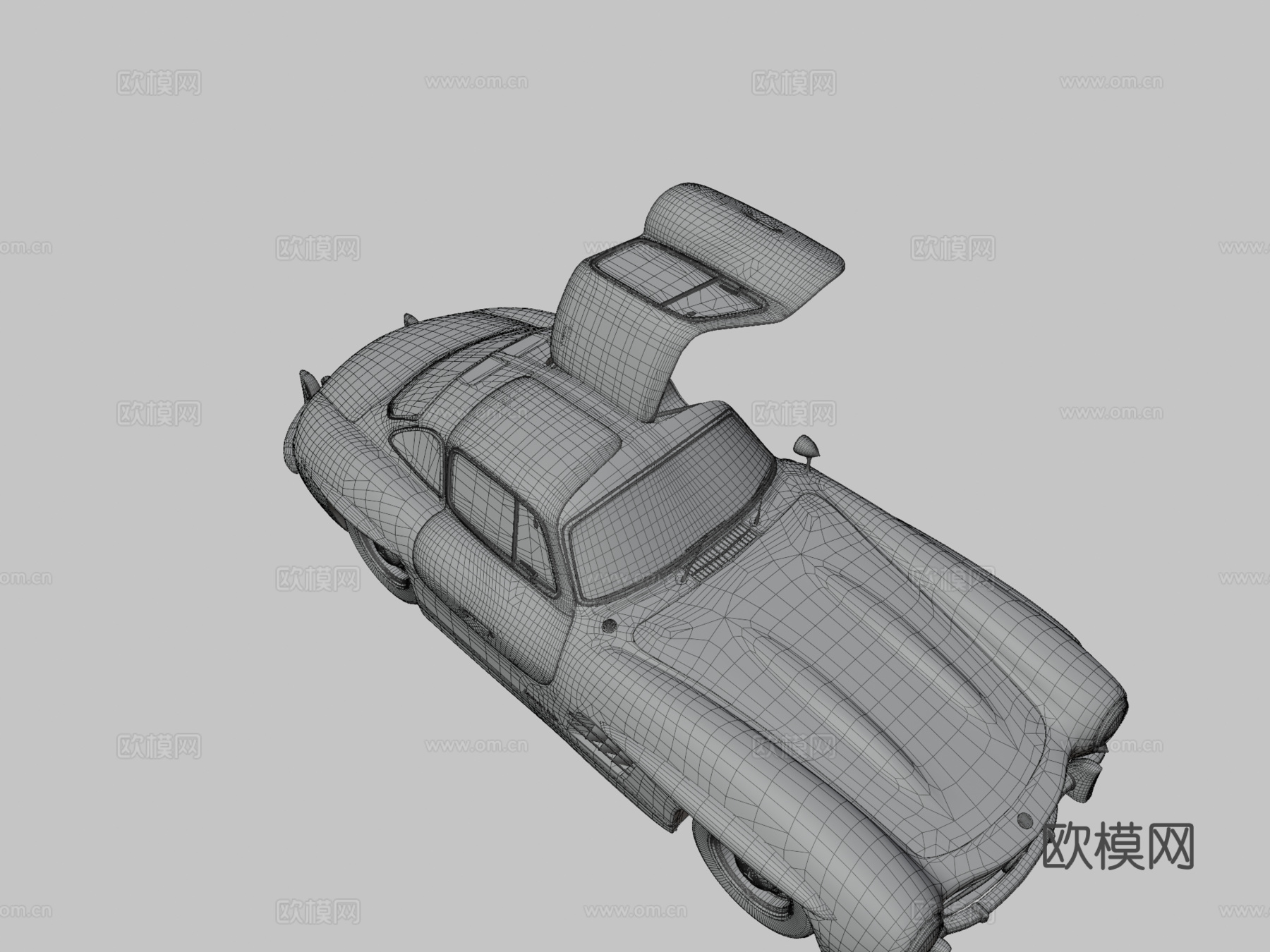 梅赛德斯-奔驰300SL鸥翼su模型